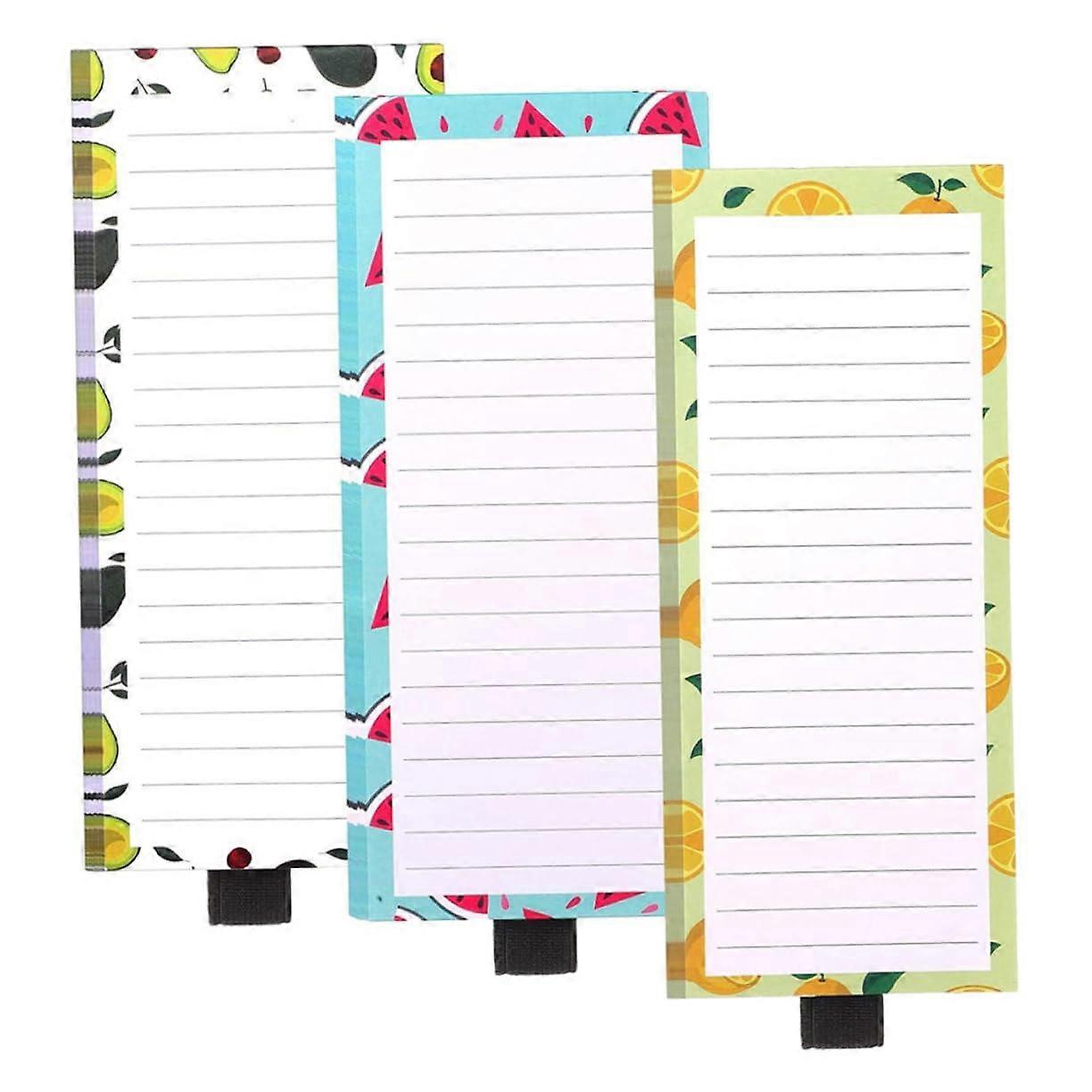 Magnetic Notepad for Refrigerator - Weekly Meal Planner Grocery List Pad, 50 Sheets, Durable Memo Paper