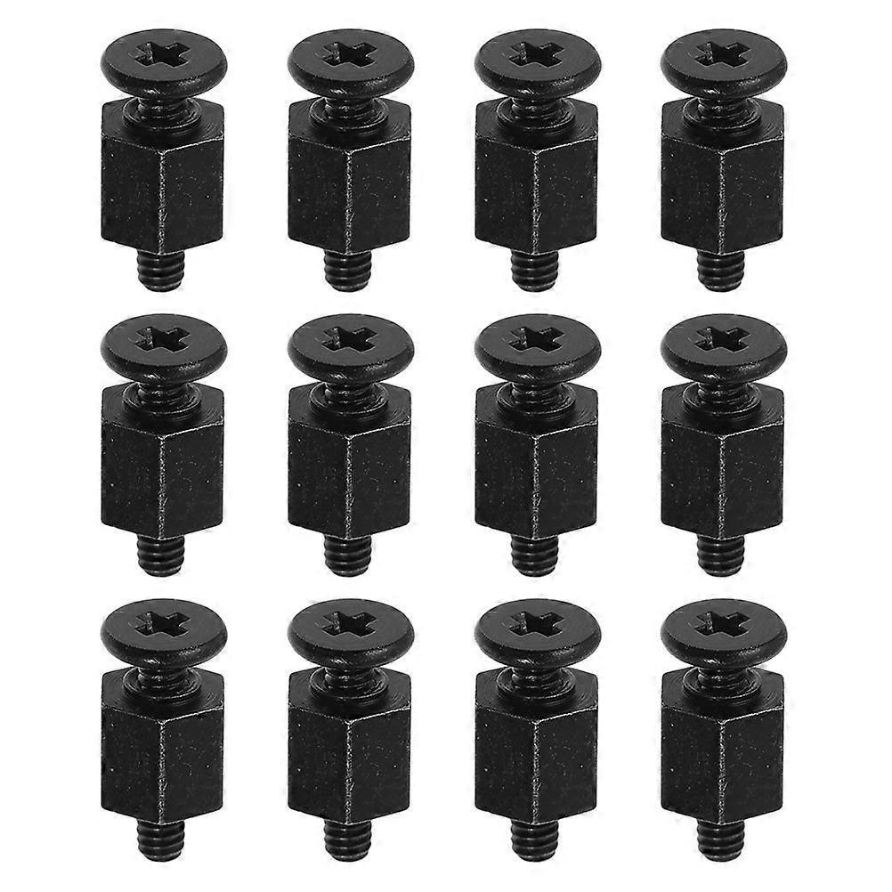 Computer Screws Kit Prevent Slipping Hexagon Head Iron Material For Diy Users Upgrading Systems 12Pcs