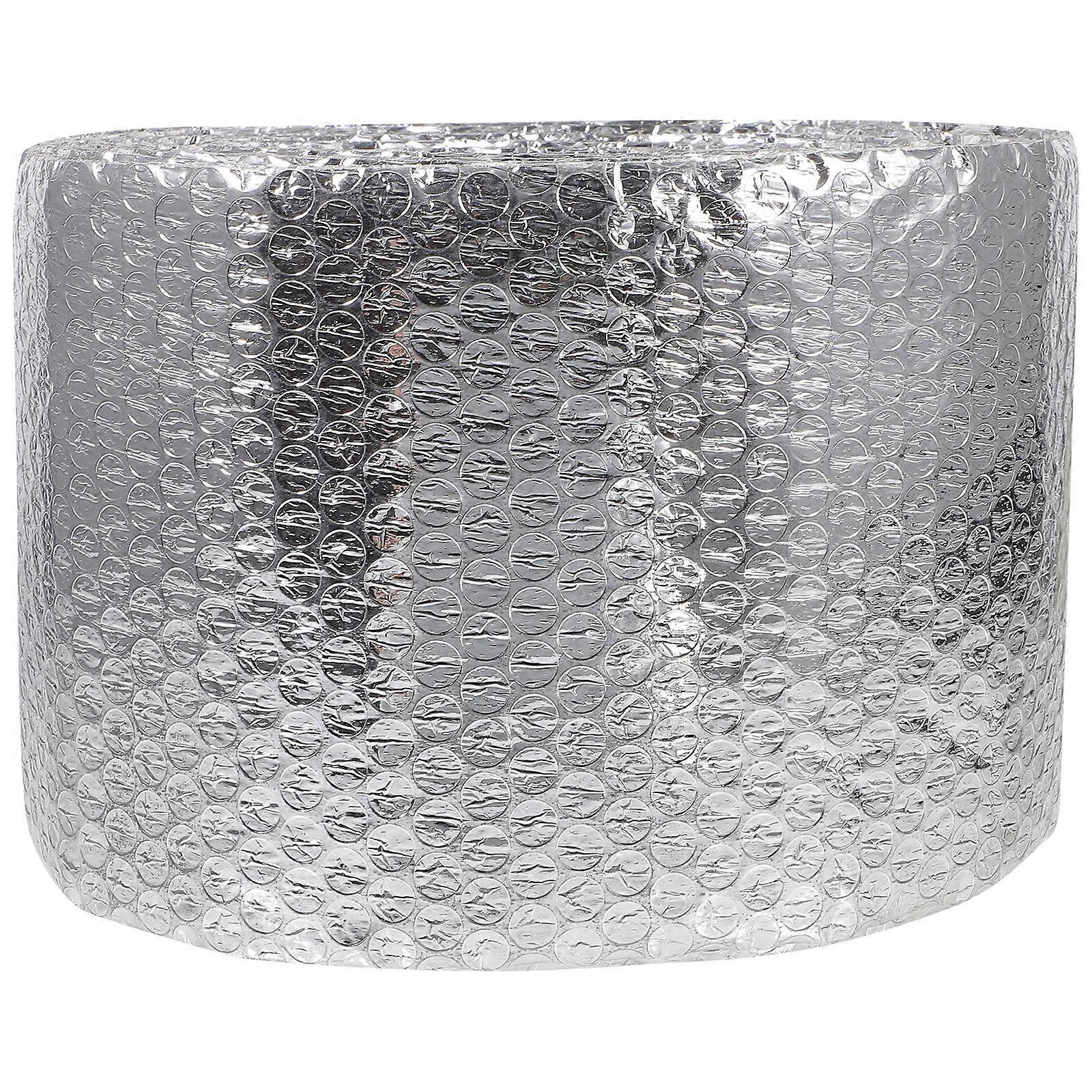 Bubble Reflective Foil Insulation Film Roll Thermal Barrier for Faucet Hose Pipe, Energy Saving Window Insulation, Durable & Wear Resistant