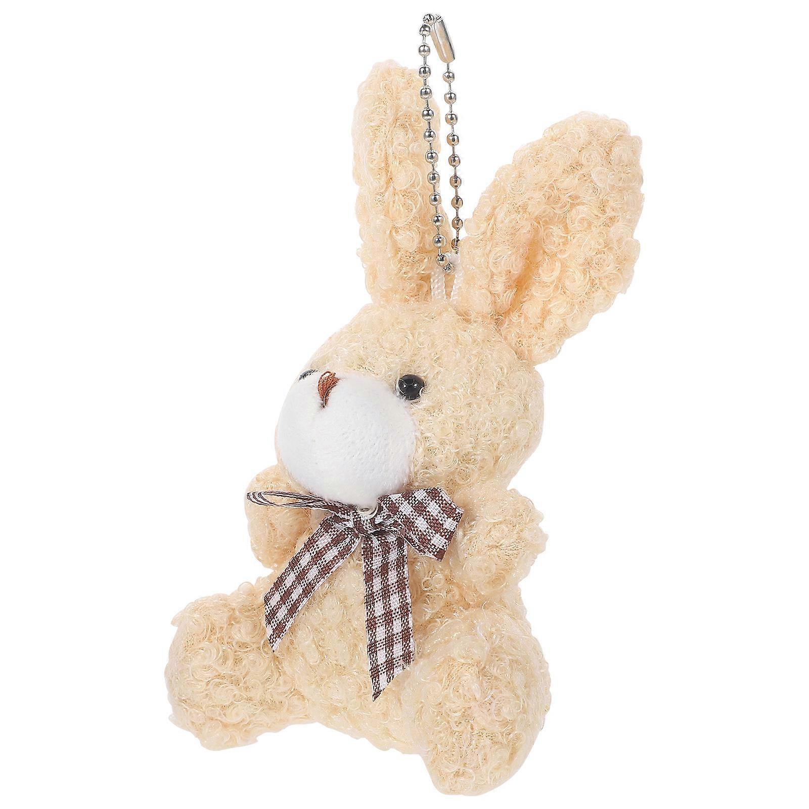 Bag Key Chain Pendant Wear-Resistant Rabbit Key Chain Bow Tie Shape Kids Women Men 11.5x8x8cm 1Pack