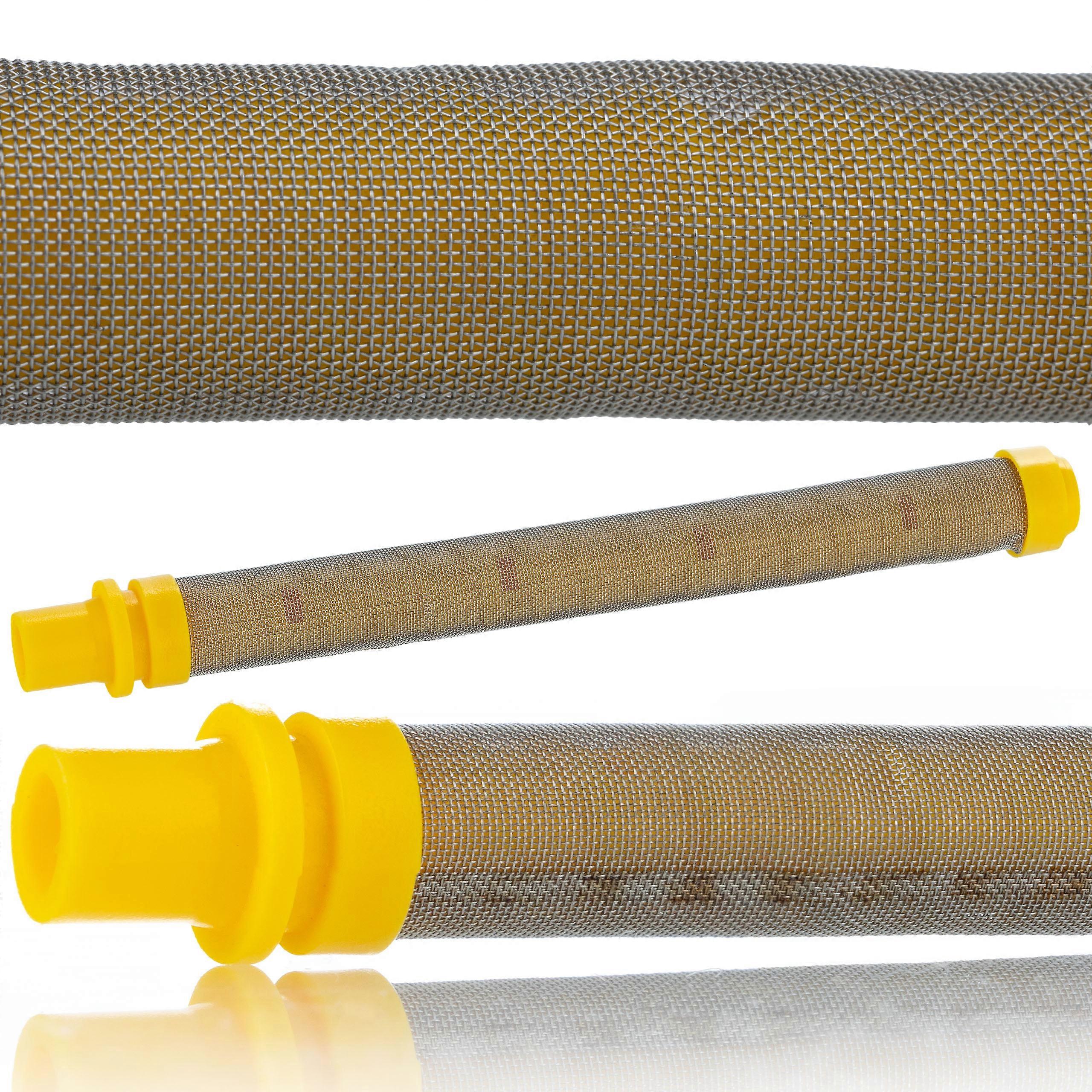 Rosfix Finger Filter 100 Mesh – Yellow for Paint Sprayer 1 pcs | Metal, 100mm, 10.8mm