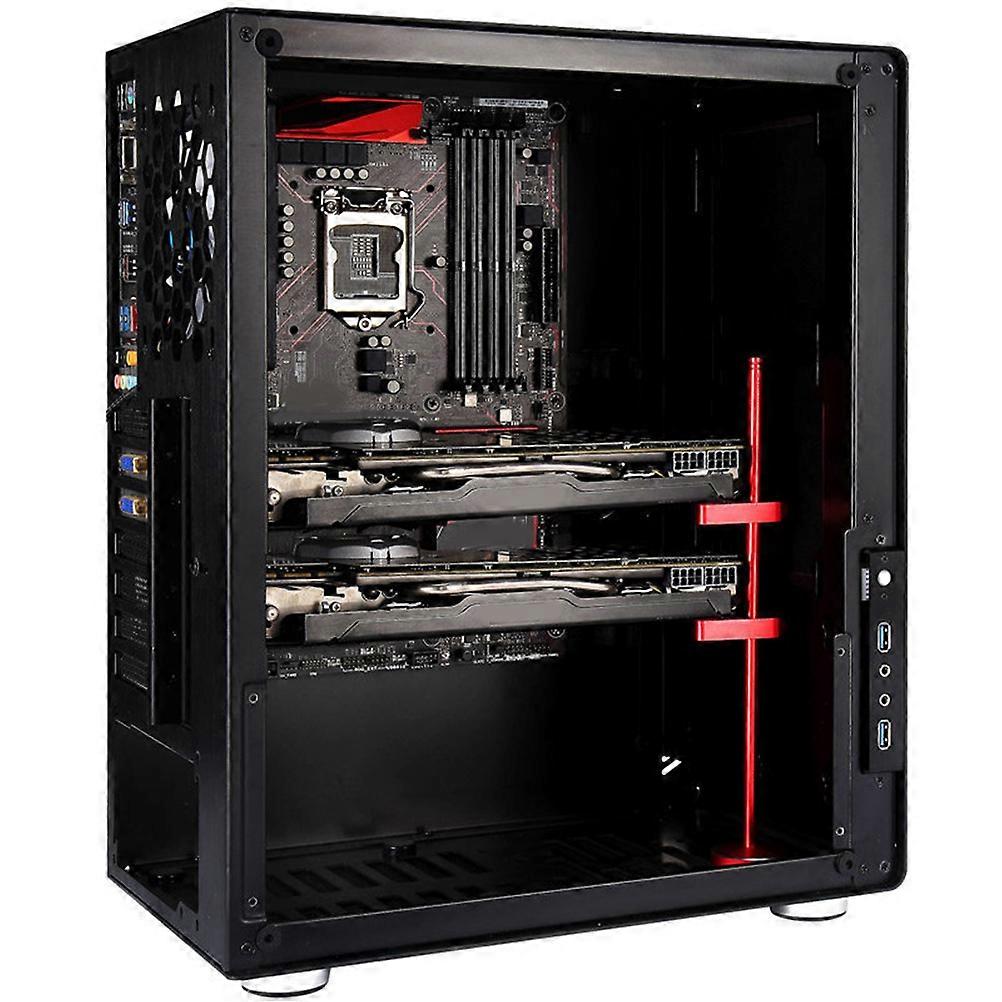 Aluminum Adjustable Graphics Card Support Bracket Cooling Stand for ATX/Micro ATX Cases Durable CNC Machined Design Compatible with Various PC Builds