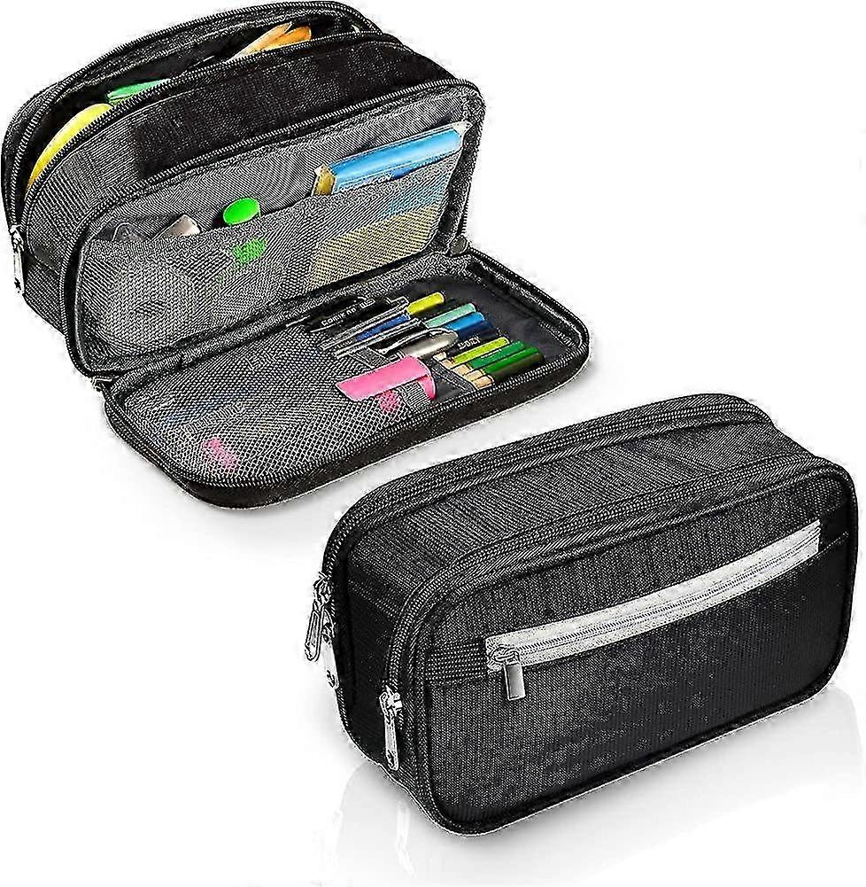 Large Capacity Canvas Pencil Case, Multi-layer Student Pencil Case Pencil Case Gift