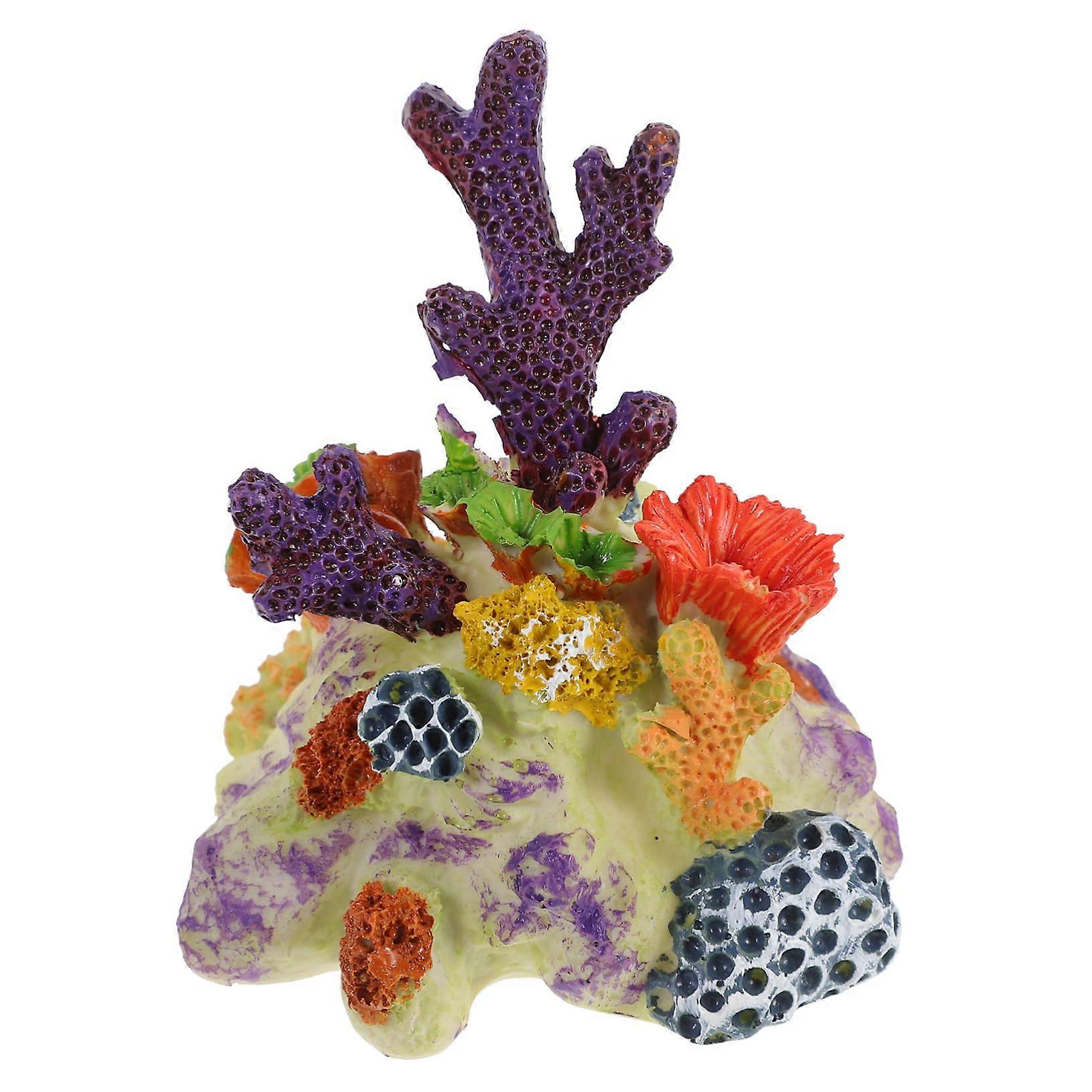 Resin Coral Aquarium Decoration - Realistic Artificial Corals for Fish Tanks, Lightweight & Durable Underwater Landscape Accessory