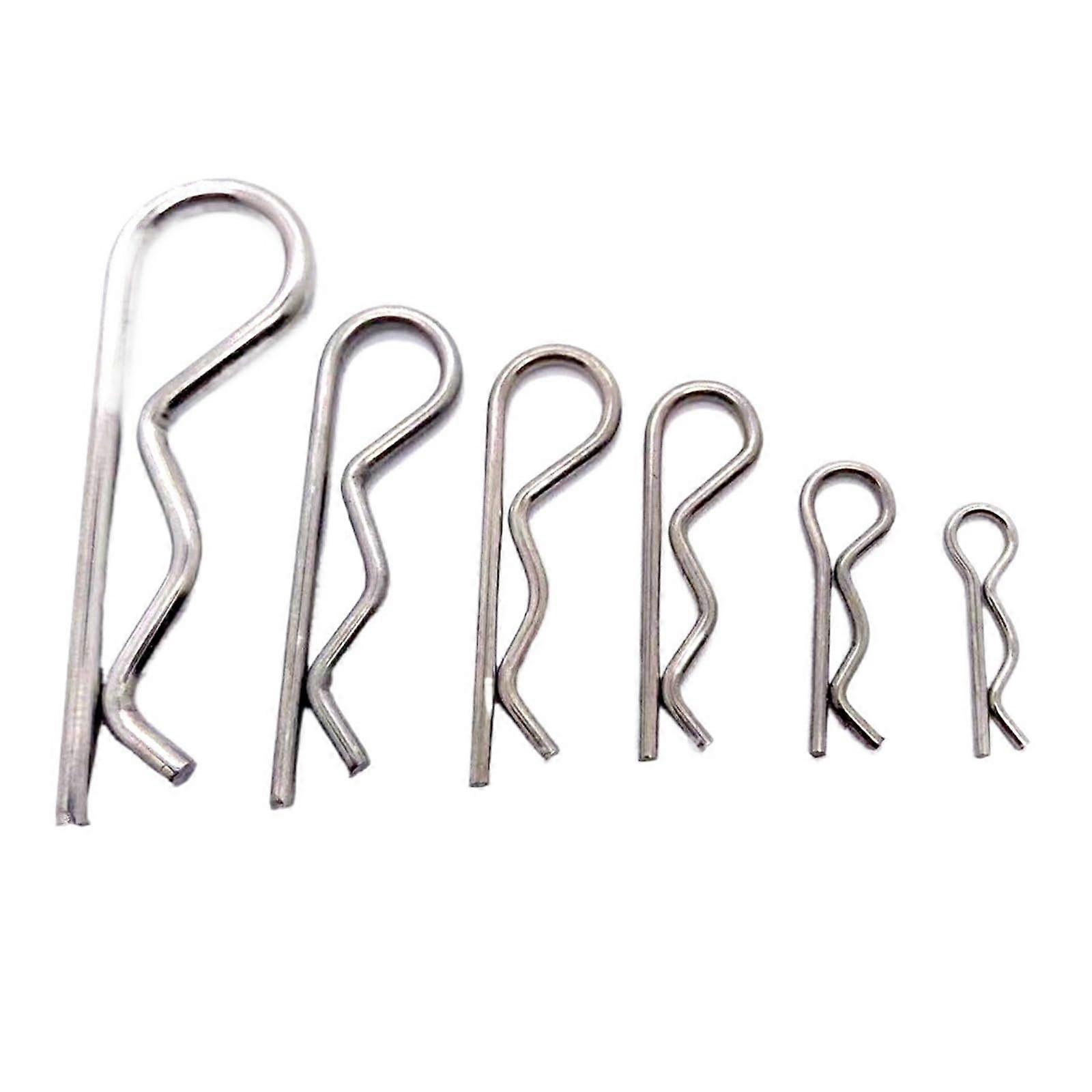 R-Clips Edelstahl R-Typ Federsplint Wellenform M1 M2 M5 Traktorstift 10 Stück Silber M1x18mm M2x30mm