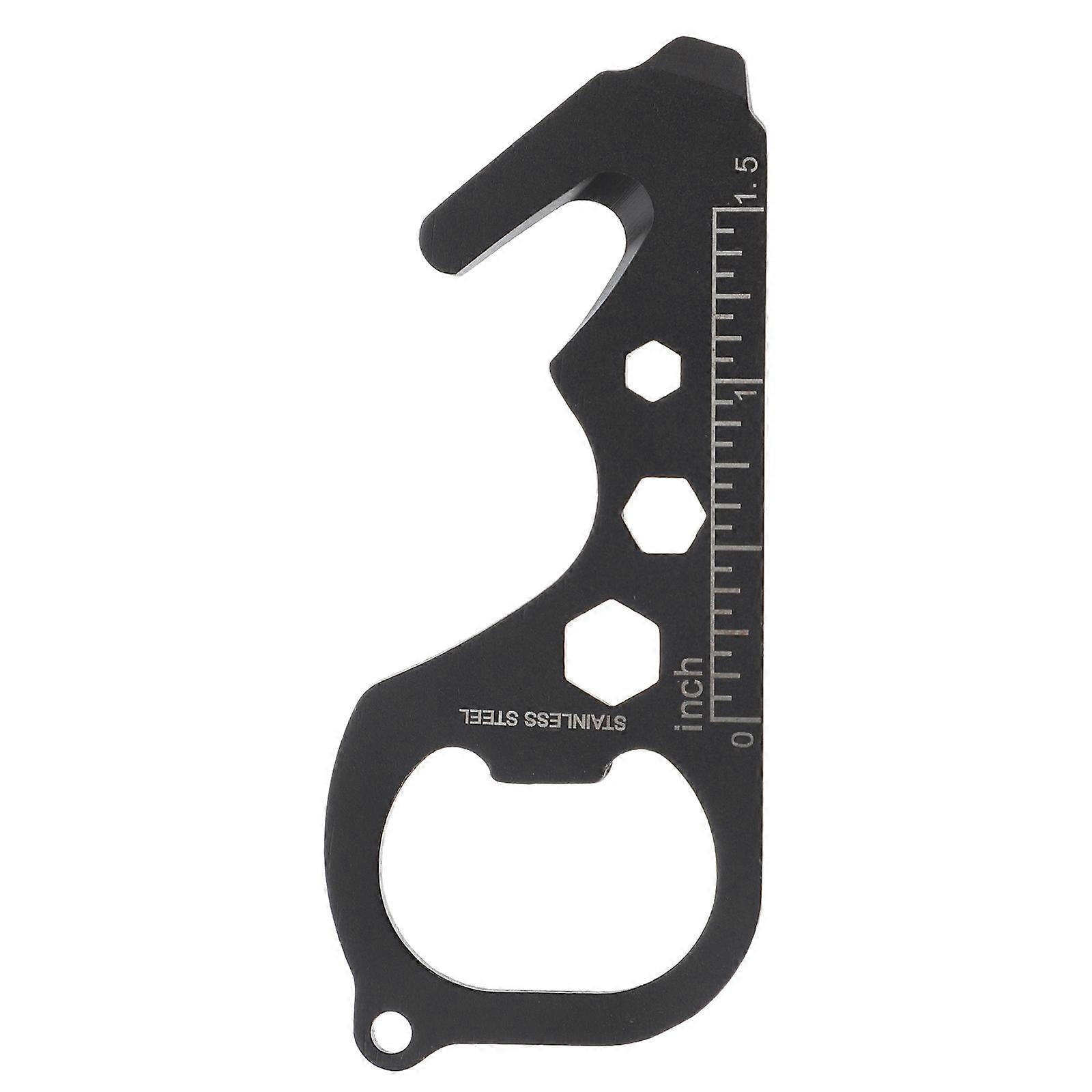 1pc Porte-clés extérieur Outil Multifonction Ouvre-bouteille Pratique Multitool