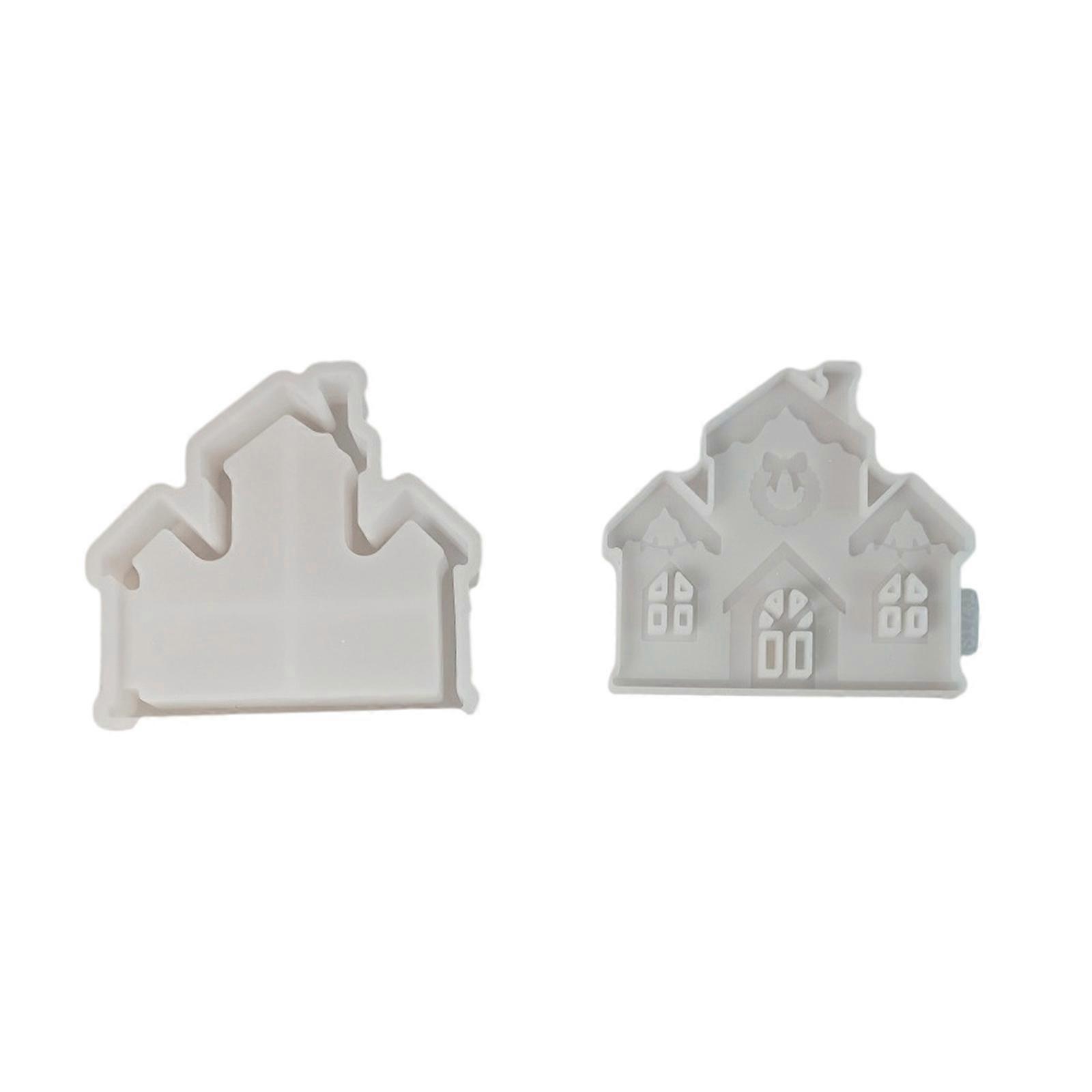 תבנית סיליקון רב תכליתית לכנסיית שלג לאפיית נרות ועיצוב הבית לפסטיבלים, צבעים שונים