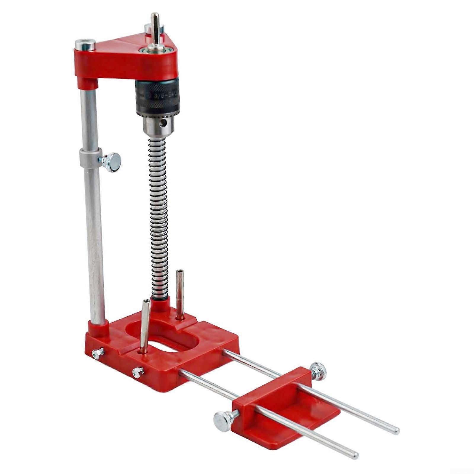 Wood drill bit locator, woodworking positioning tool, portable drill locator