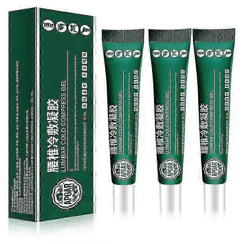Lumbar Type Cold Compress Gel, Cooling Gel for Muscles and Joint Pain Relief, Lumbar Cold Compress Gel for Lumbar Spine