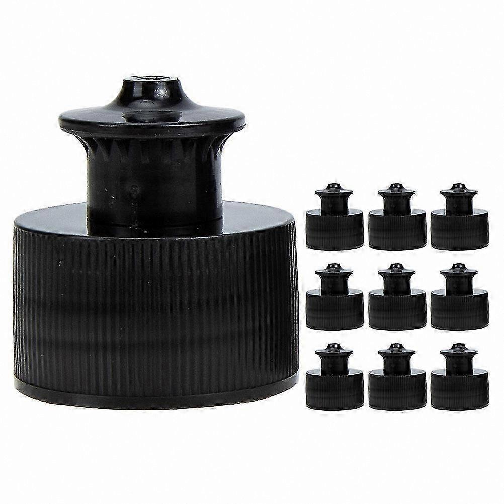 10-Pack Replacement Caps for Sports Bottles, Push-Pull Tops for Water Bottles