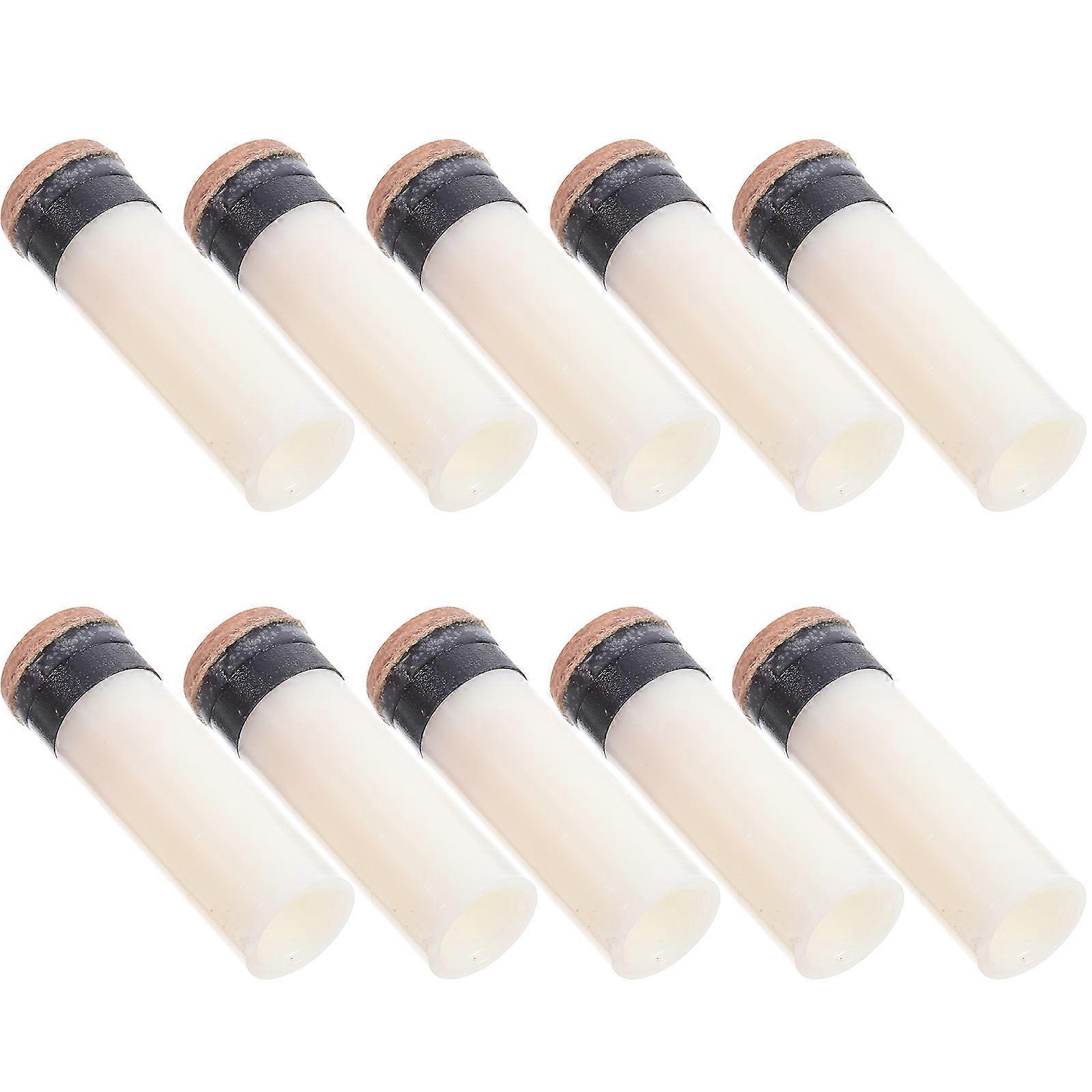 Billiard Cue Replacement Tips Screw-on for Pool Cues Billiard Sticks Made of Hard Plastic Fiber