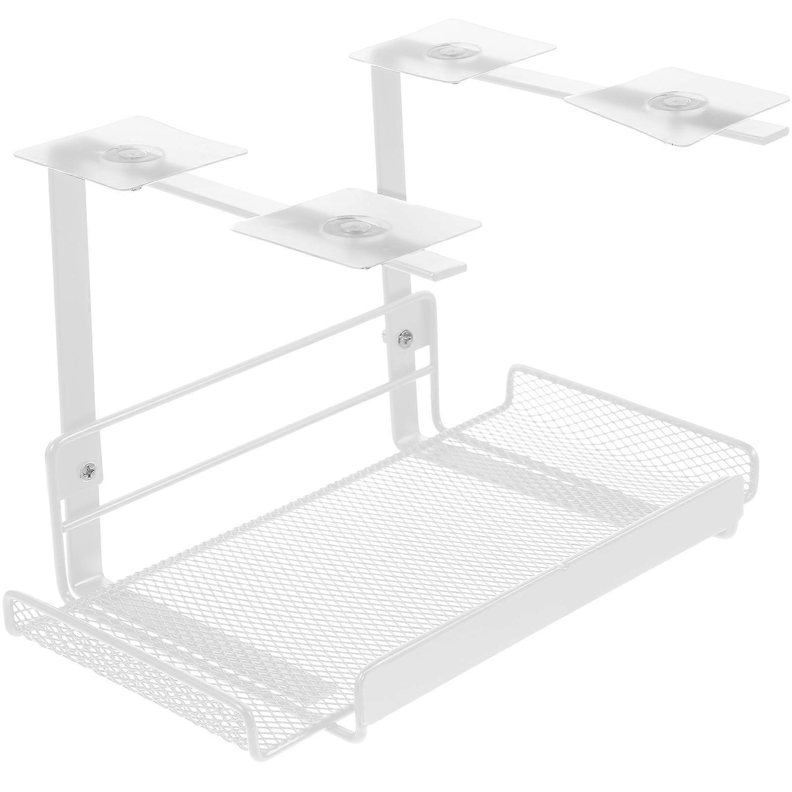 Under Desk Cable Management Rack for Cable Storage with Metal Wire Organizer