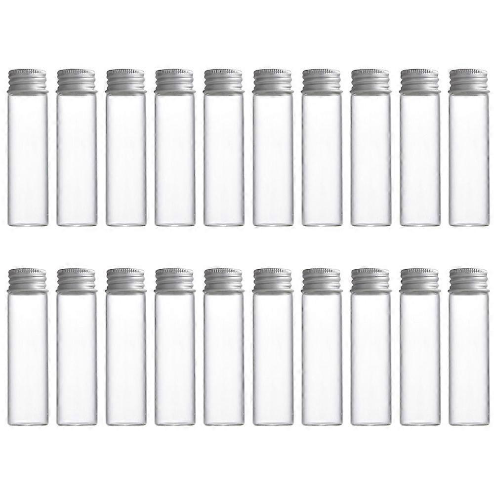 20pcs Clear Glass Sample Bottles with Airtight Lids   Durable Storage Jars for Skincare, Powder, and Daily Use   Easy to Clean Containers