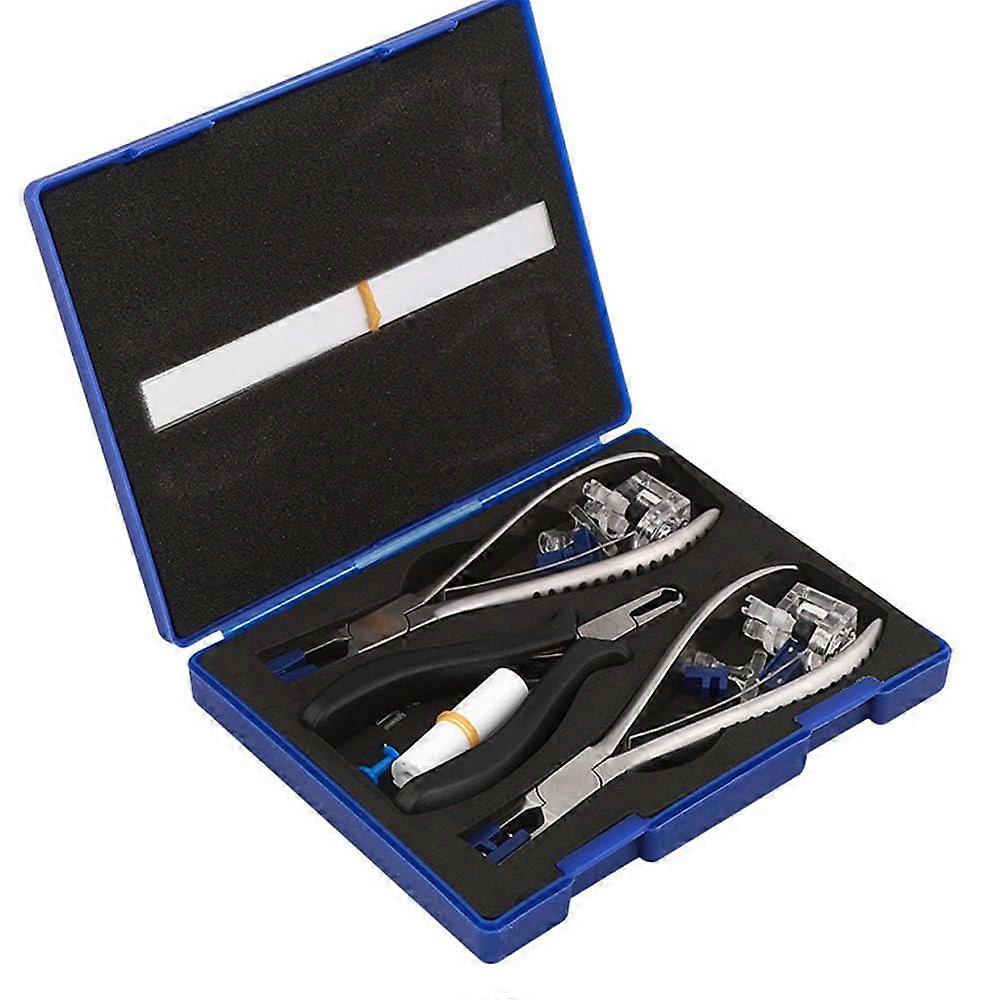 Rimless Eyeglass Kit, Professional Tool Set, Includes Press Pliers, Cutting Pliers, Snapoff Pliers, Replacement Jaw