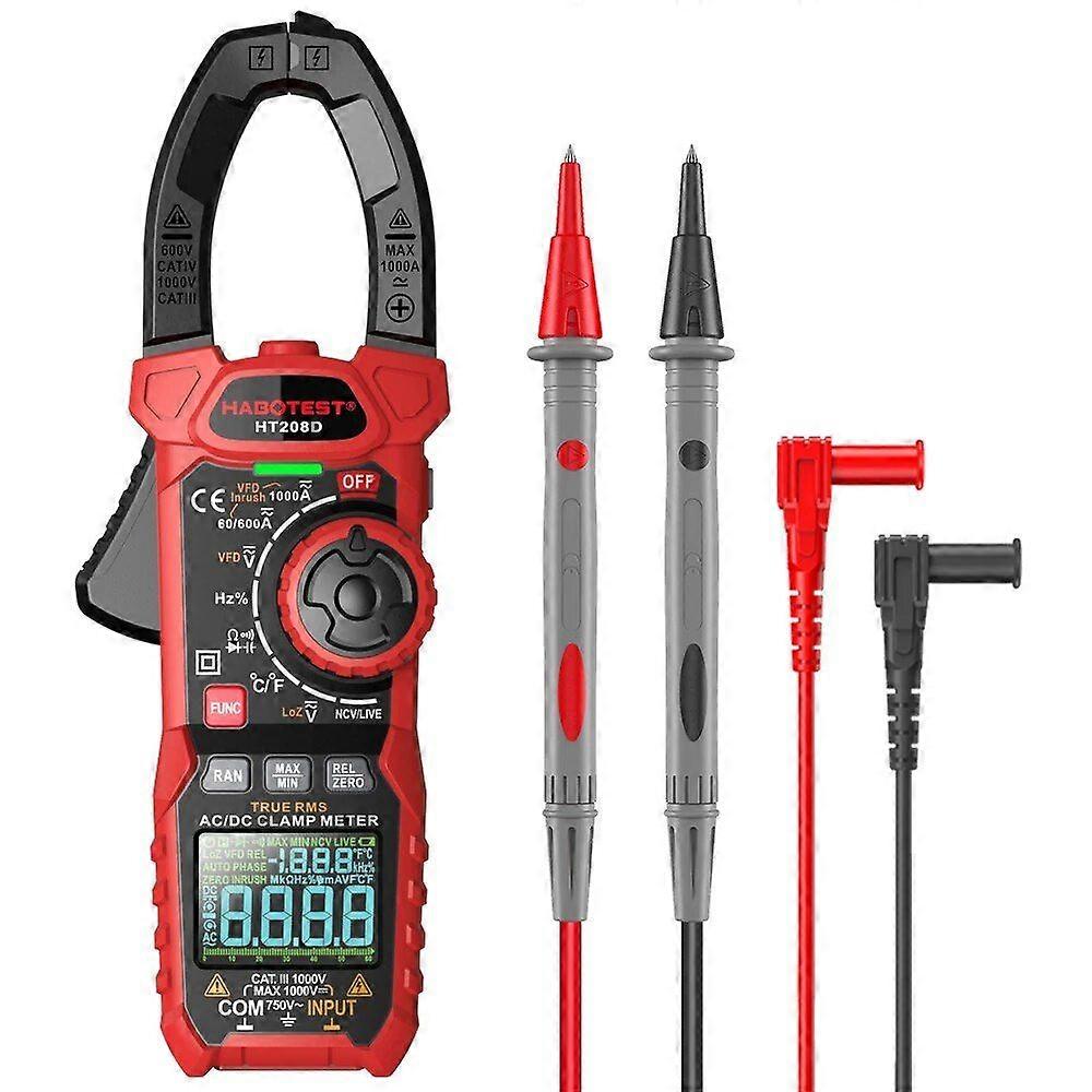 HABOTEST HT208 Cyfrowy miernik prądu rozruchowego 1000A 1000V AC DC True RMS Woltomierz Amperomierz Tester omów VFD REL