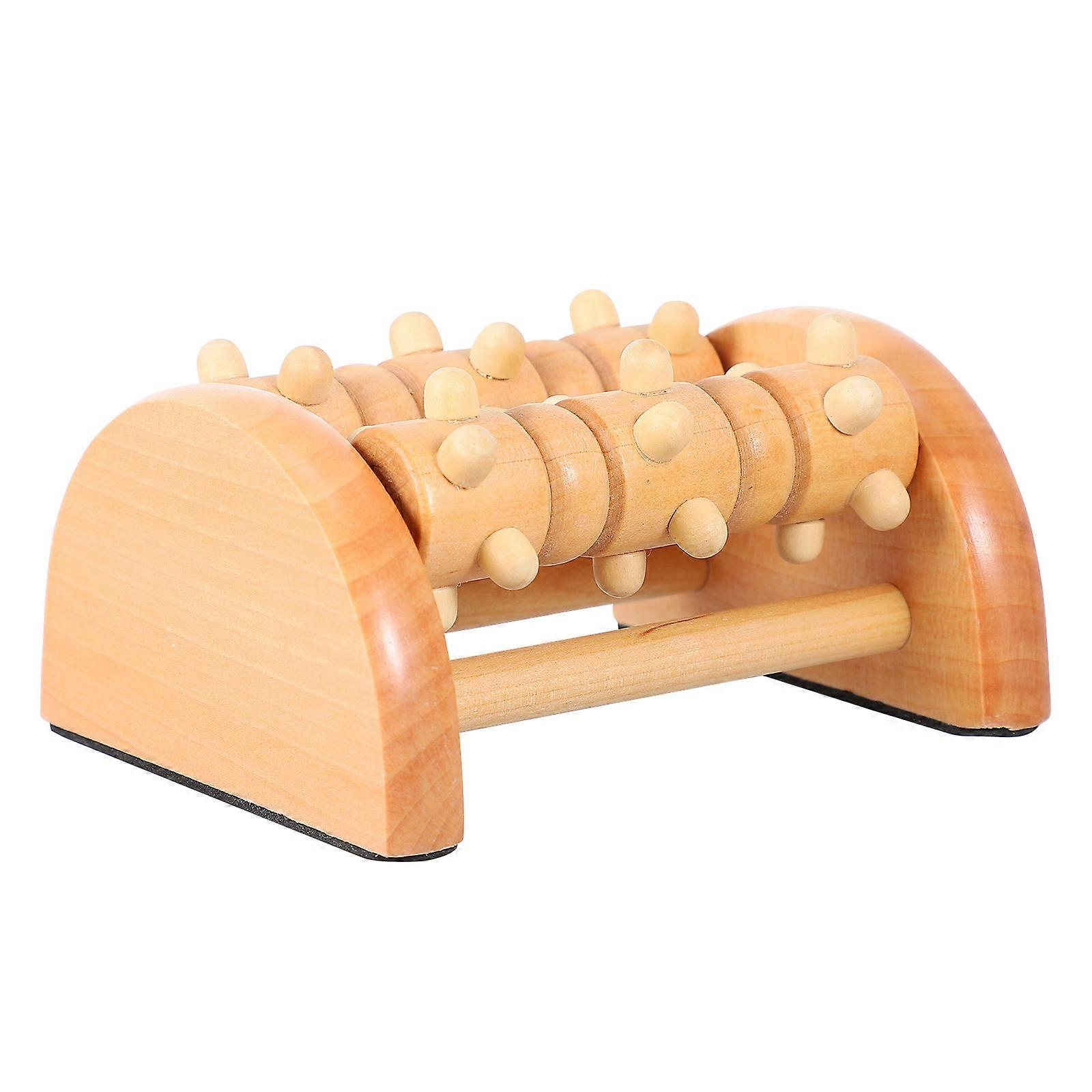 Chocolate Foot Massager Designed For Relaxation And Relief Featuring Two-Row Rhombic Rollers 1Pcs