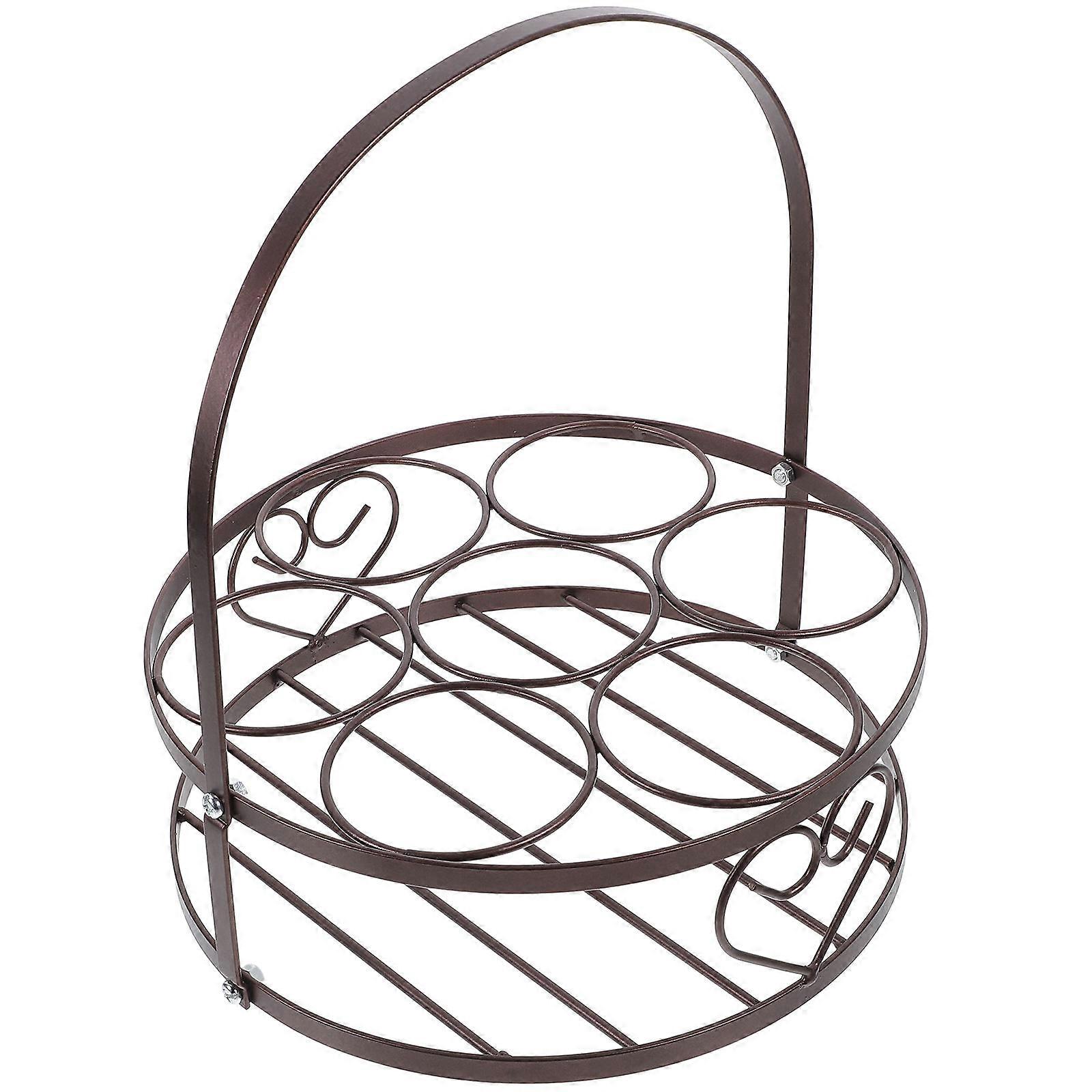 Handheld Beer Carrier Basket Portable Bottle Holder for Restaurants, Hotels, and Homes with Comfortable Handle Design