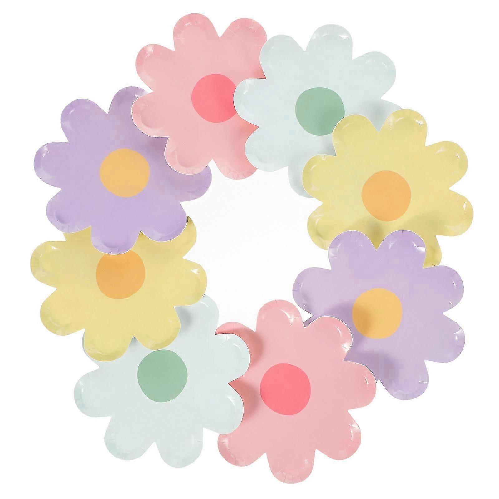 Disposable Dinnerware Plates, Spring Theme for Convenient Serving
