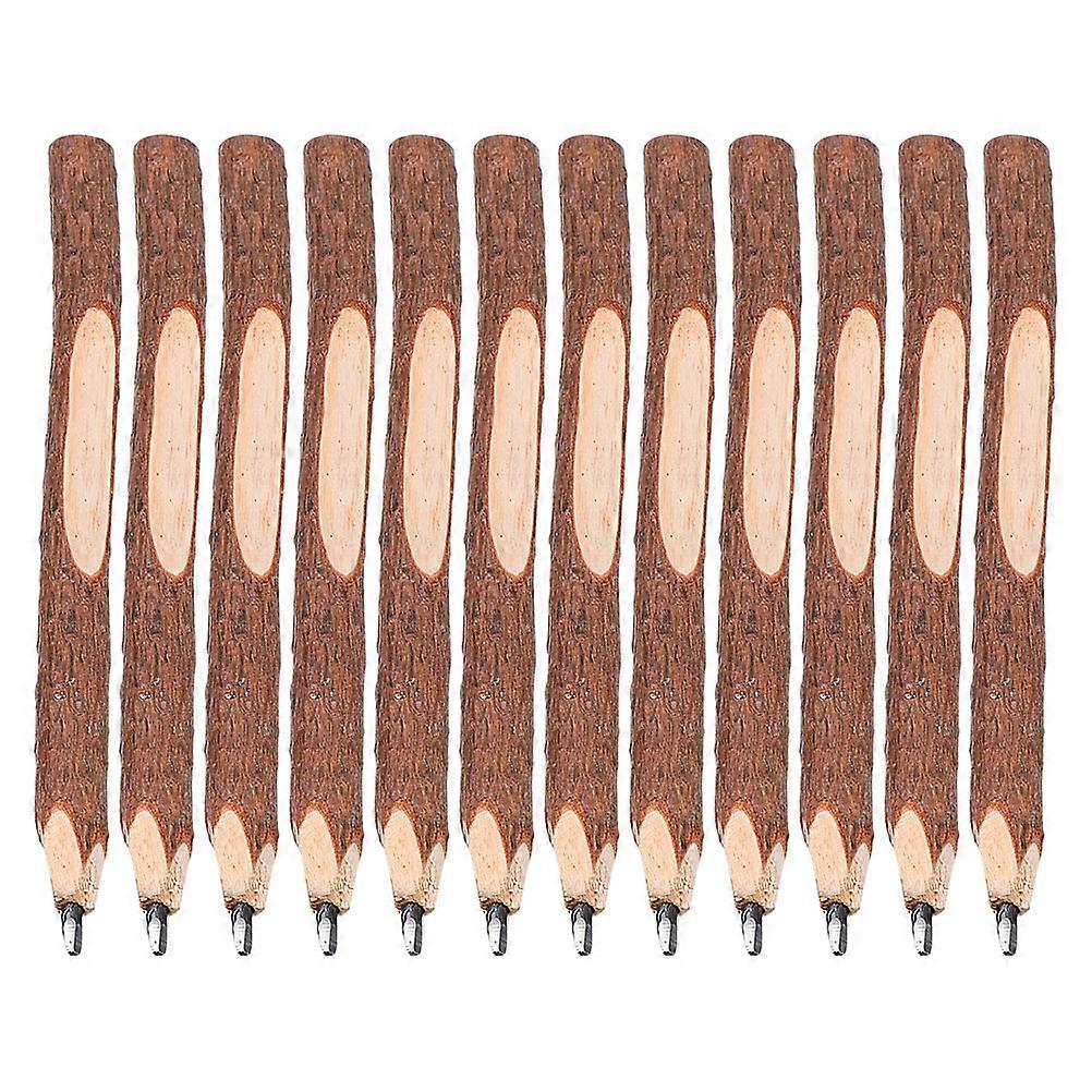 12pcs Natural Wooden Branch Pencils Sketching & Writing Tools for Teachers, Students & Classroom Supplies Ideal for Drawing, Journaling & Gifts