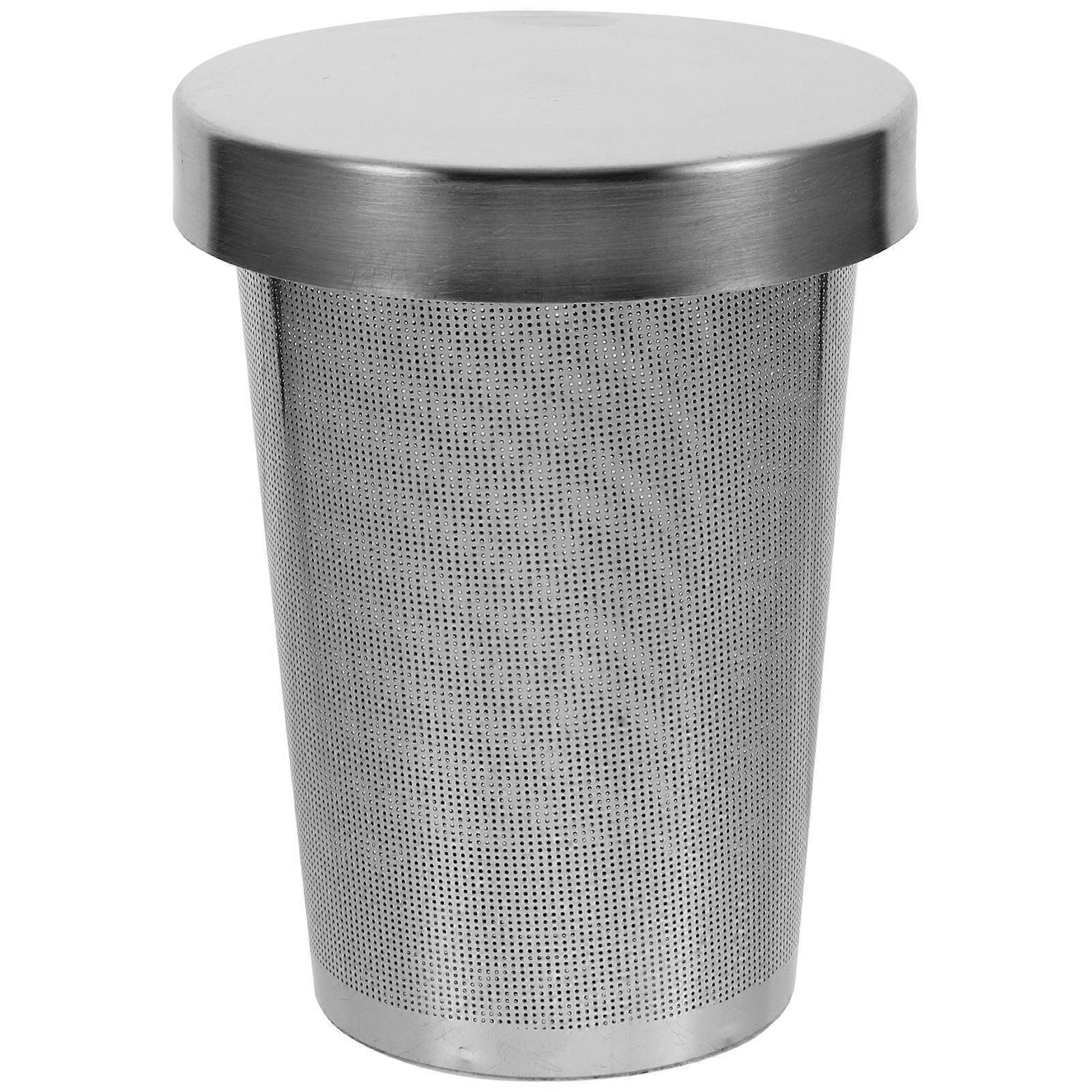 Stainless Steel Tea Strainer Insert with Lid Practical Teapot Infuser for Loose Leaf Tea, Milk Tea, and More Mesh Filter Accessory for Tea Lovers