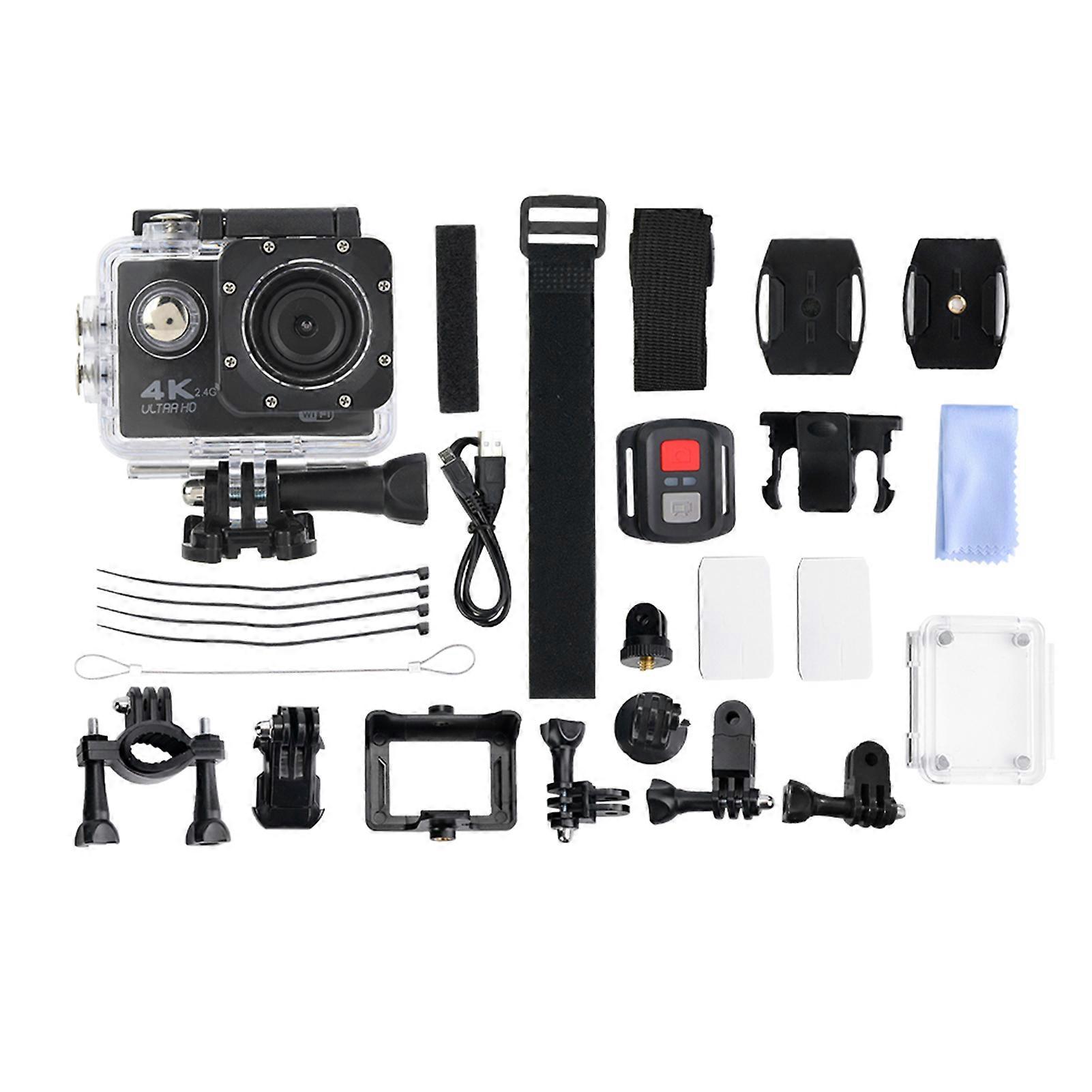4K 30FPS 2.0inch LCD Screen Action Camera Underwater 30M Waterproof Recording Camcorder