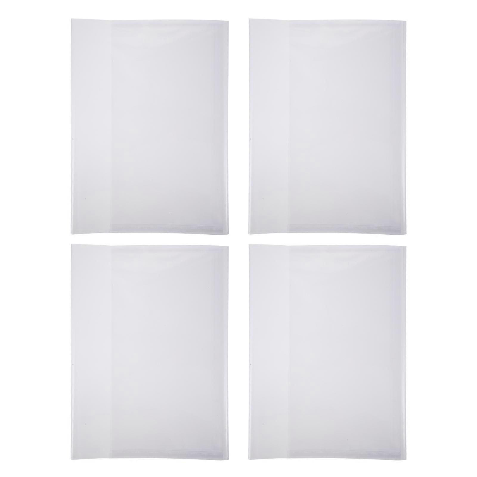 20pcs Transparent Book Covers Protector Sleeves for Notebooks, Textbooks and Exercise Books for Book Protection