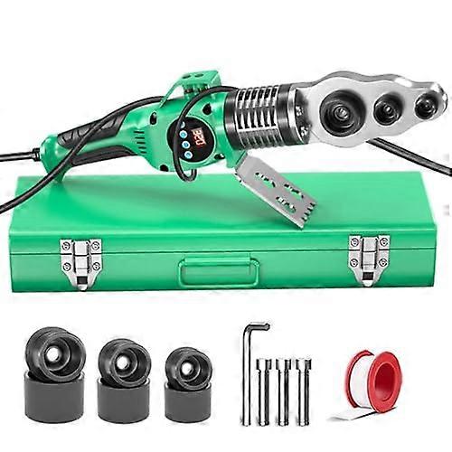 Plastic Pipe Welder Digital Display Adjustable Temperature 0320°C Antilock Cutting Head for Welding 2063mm PE/PPR/PB Plastic Pipe