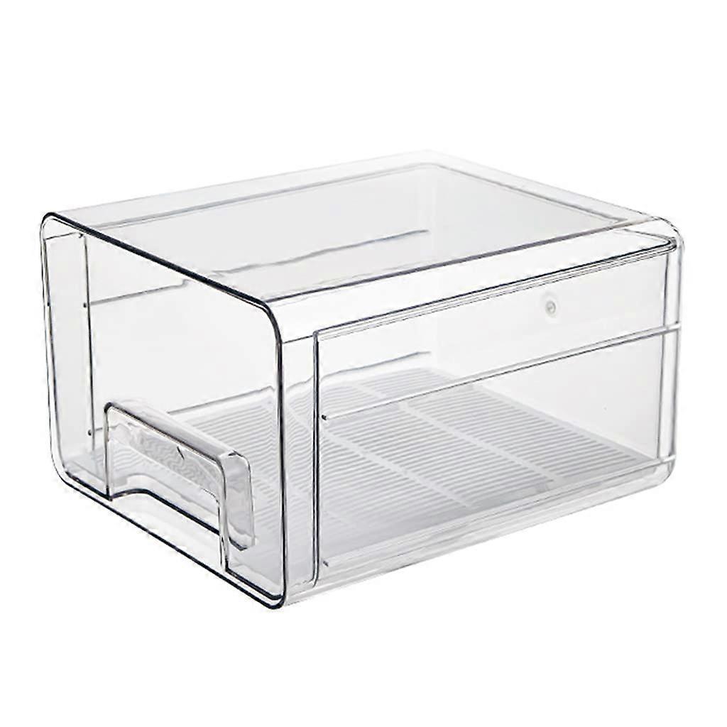 Egg Storage Box Transparent Airtight Container for Refrigerator Drawer Kitchen Egg Tray Dispenser with Lid for Preservation