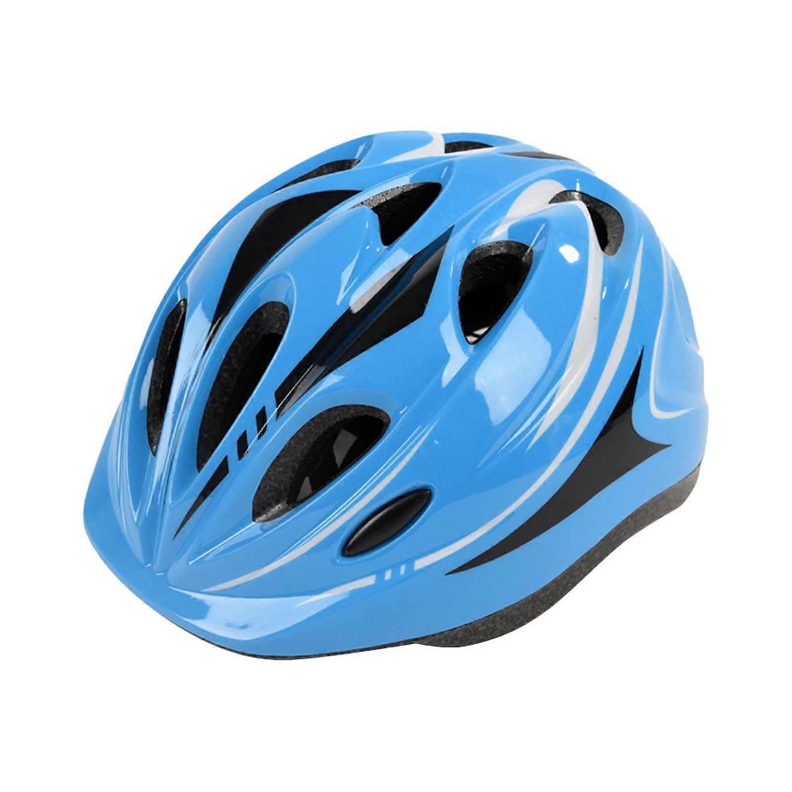 Bicycle Protective Helmet for Children, Robust, Ventilated with Adjustable Strap, Blue