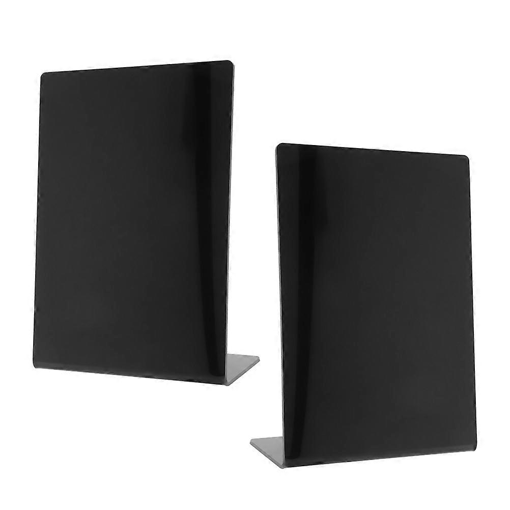 Mini Reusable Acrylic Chalkboard for Creative Drawing and Food Display Black DIY sign 2 Pieces
