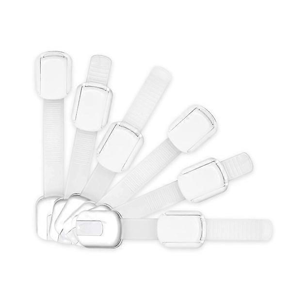 6-pack Adjustable Reusable Child Safety Latches and Locks, cabinet locks, drawer locks