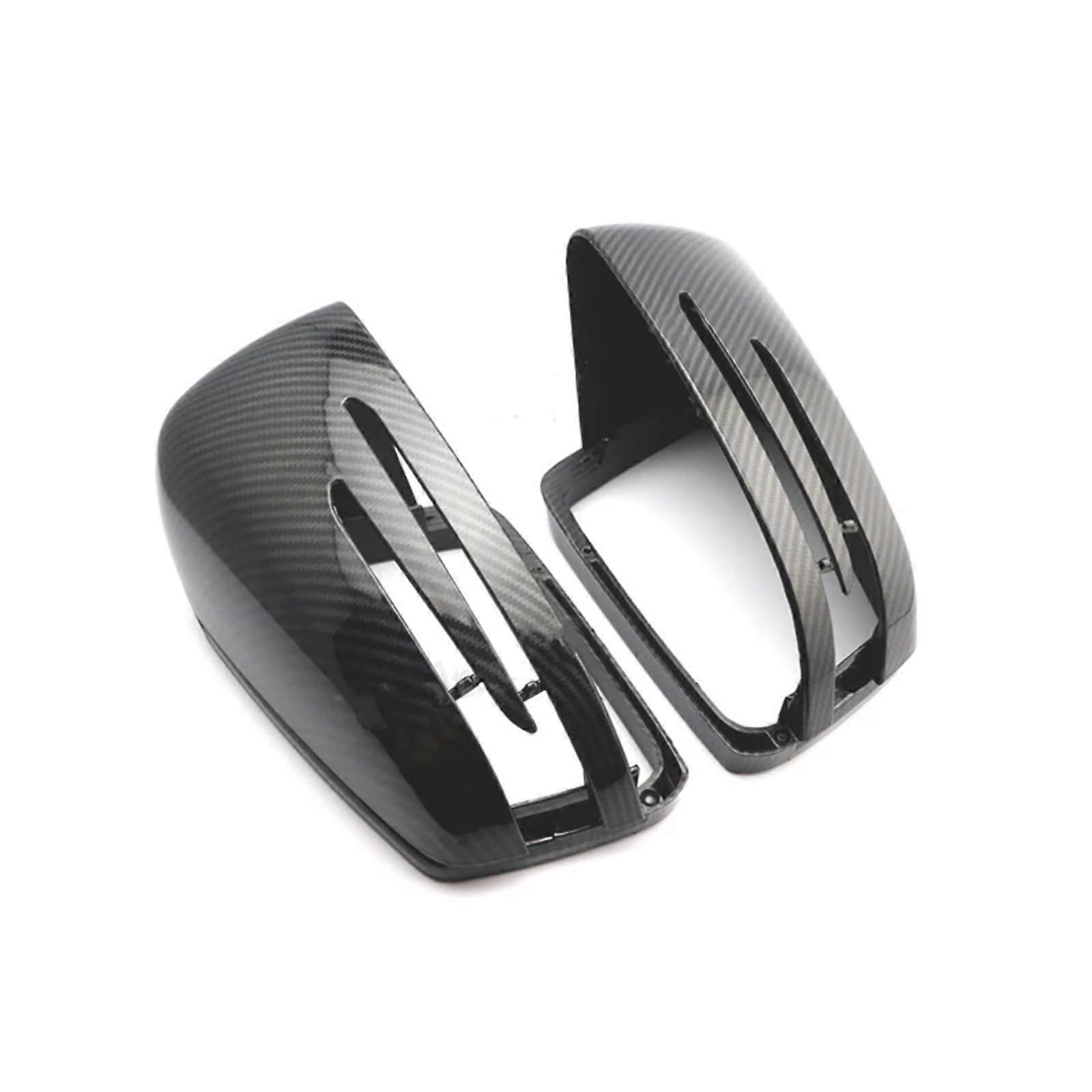 "Compatible Benz E-Class W212 2010-2015 Black Carbon Outer Mirror Cover Replacement Housing"