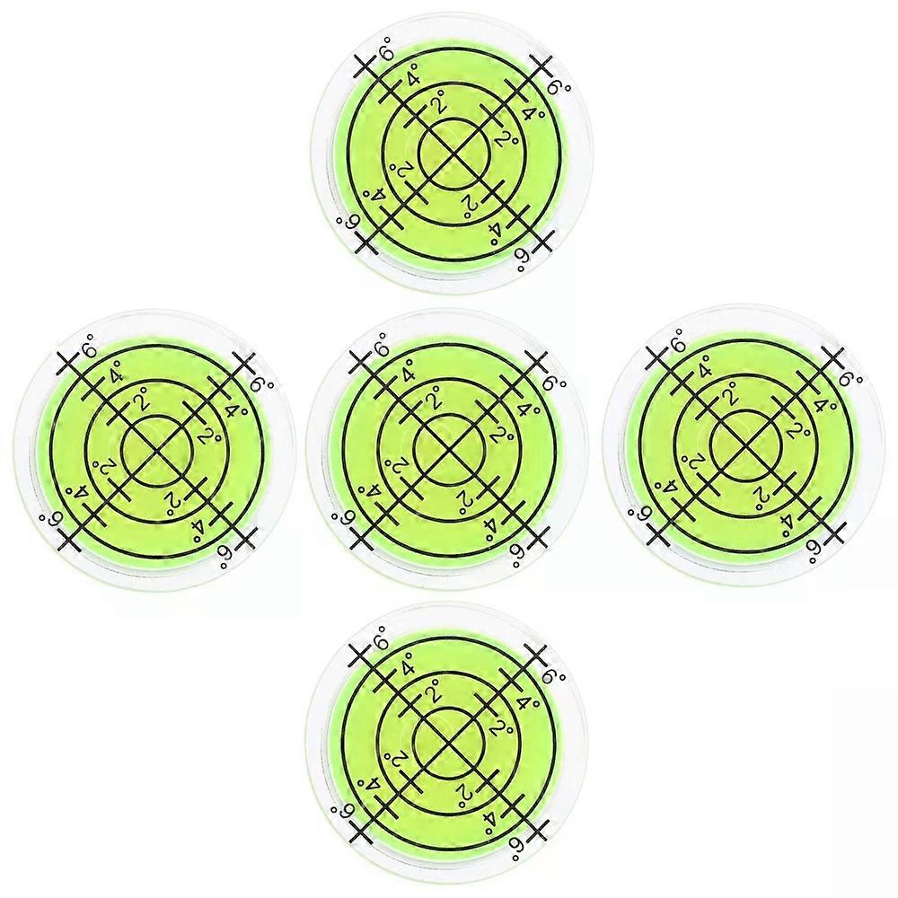Circular Bubble Level, 5pcs Mini Spirit Leveler Small Circular Bubble for Precise Leveling