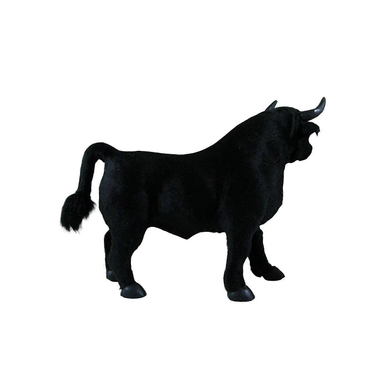 Simulation Black Cow Figurines Model Educational Toy for Children
