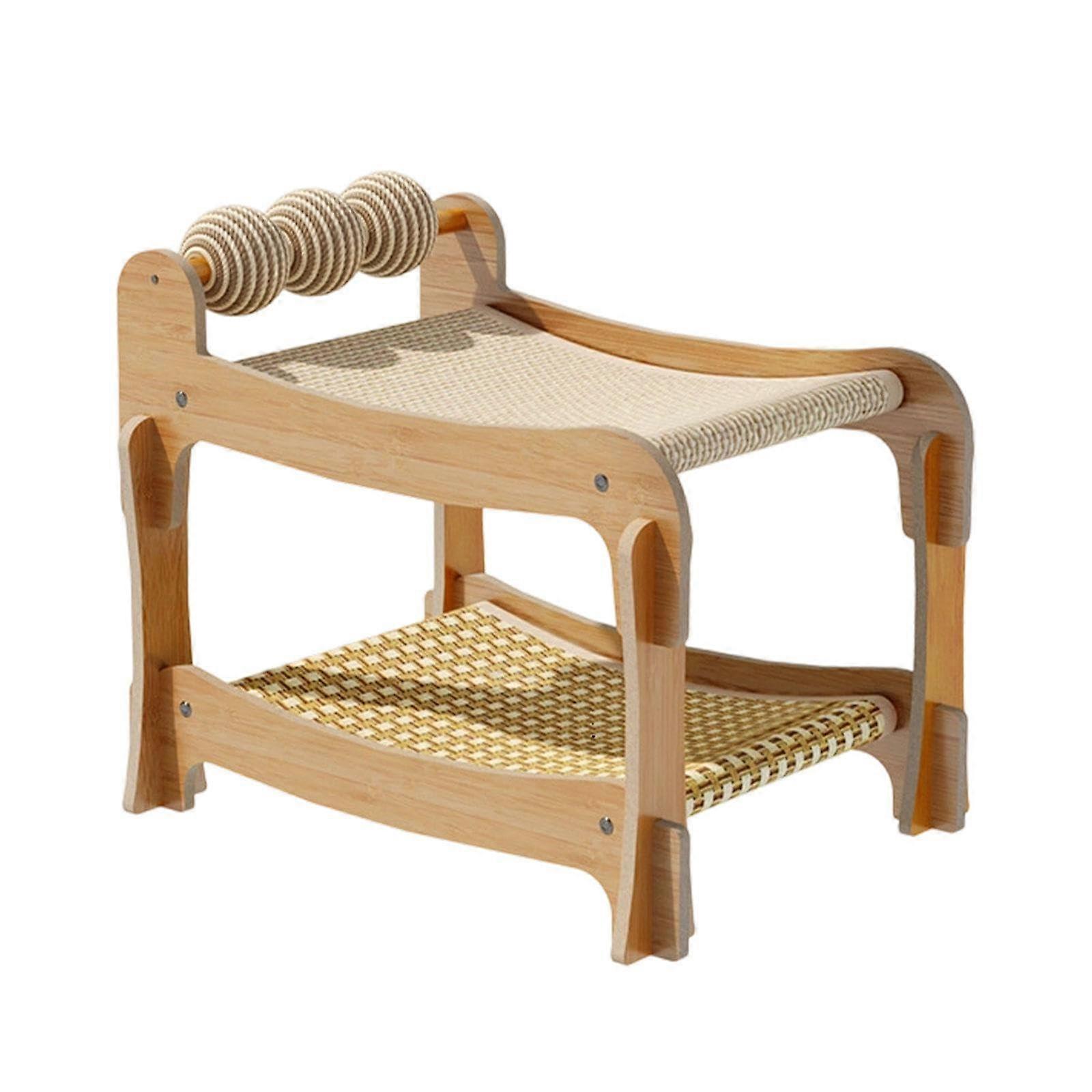 Cat scratching bed for house cats and kittens, breathable hammock with play
