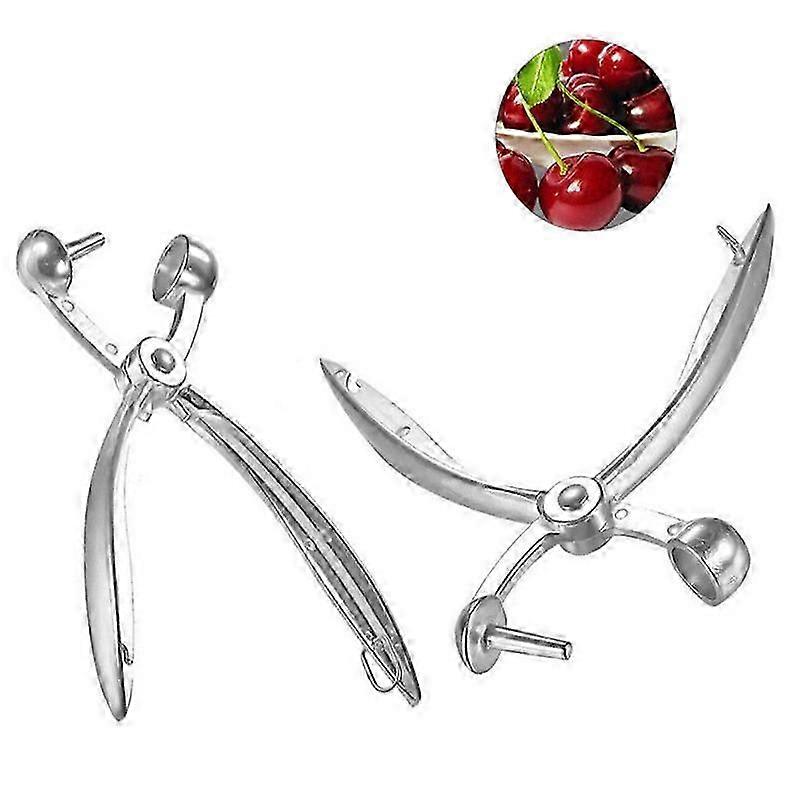2PCS Cherry Pitcher Olive Pitter Pits Grape Cranberry Extractor Kitchen Tool Kitchen Cherry Corer