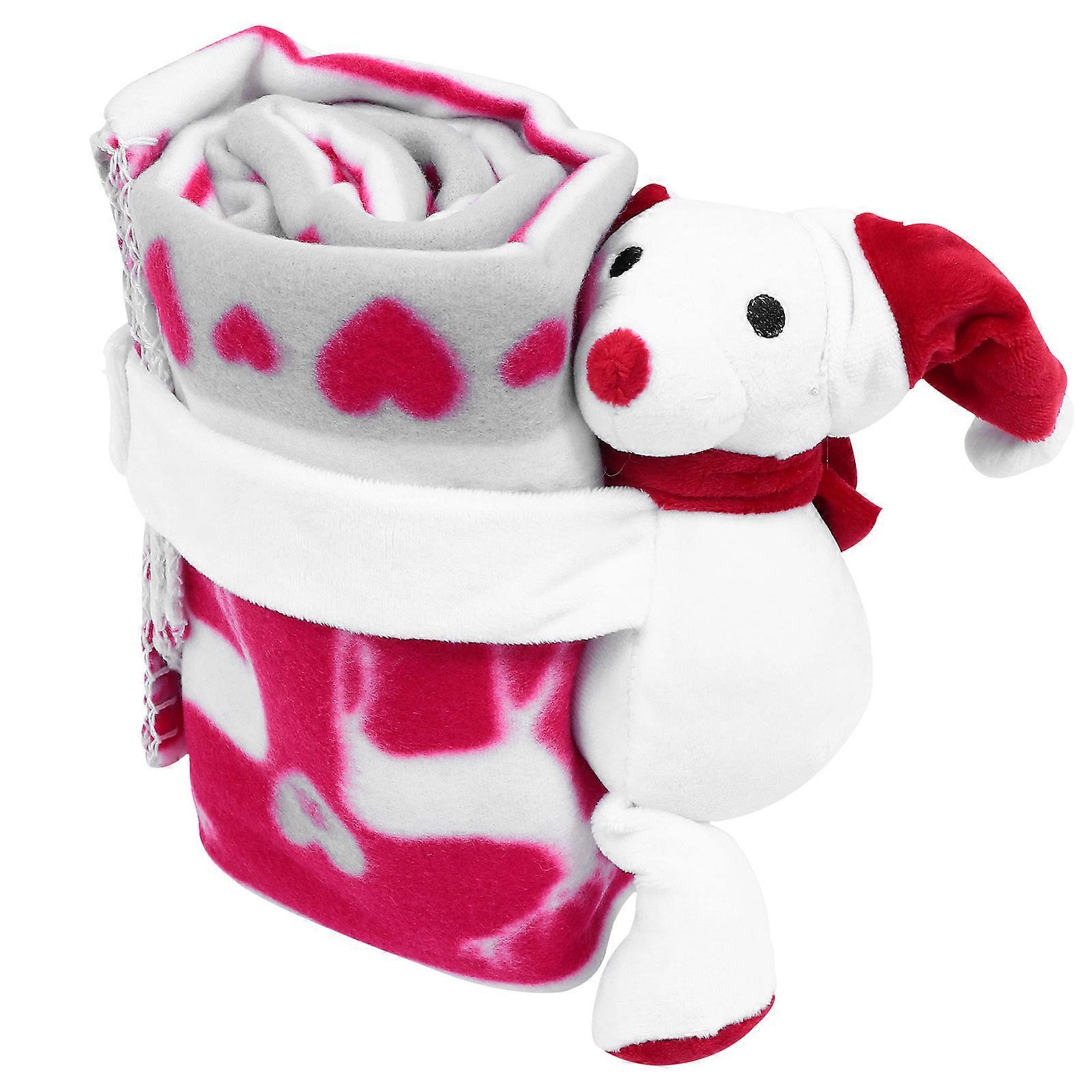 Kids Blanket Plush Cartoon Animal Design Cozy Indoor Use 100x75cm Fade Resistant 1Pack
