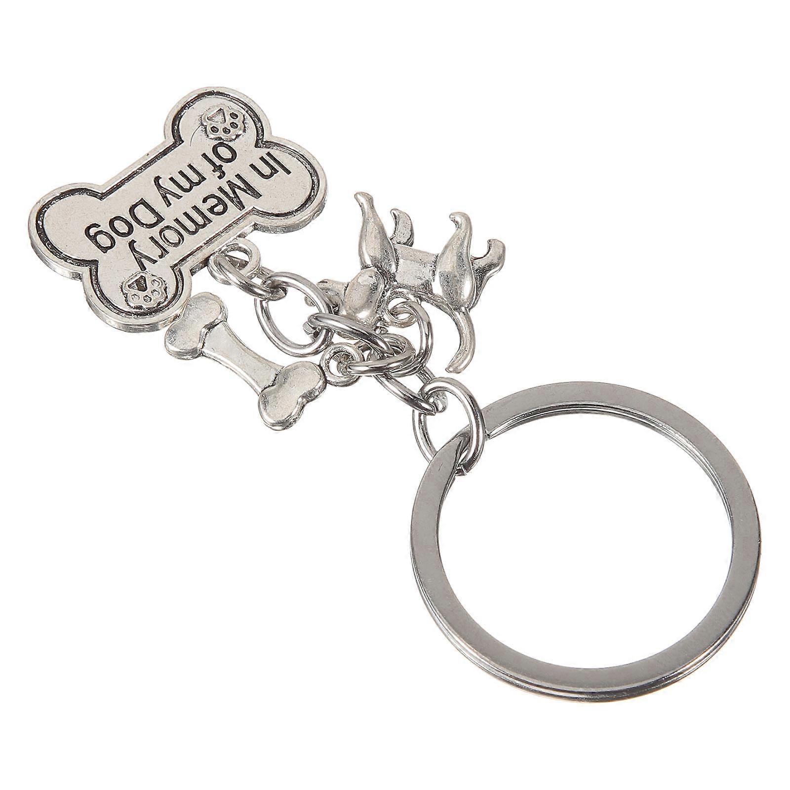 Cute Dog Memorial Keychain Durable Pet Keepsake for Remembrance and Tribute to Beloved Dogs