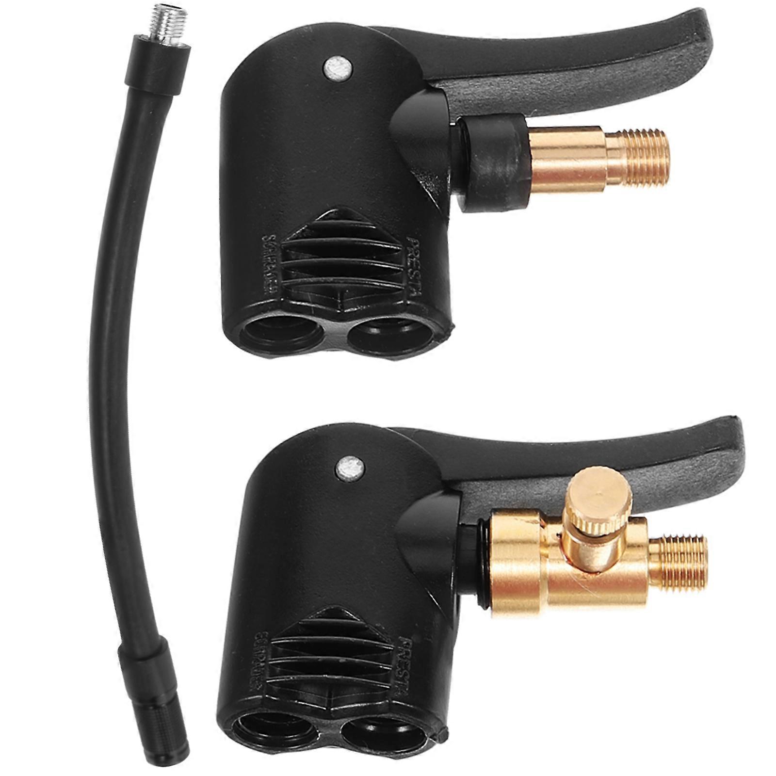 2pcs Motorcycle Air Chuck Adapter for Tyre Inflator – Durable, Easy Conversion for Car and Vehicle Inflation