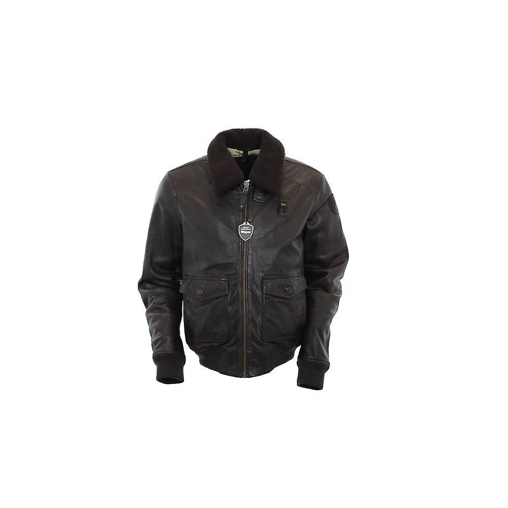 Blauer Kurtka Męska Skóra BLUL01285 BLUL01285370 universal all year men
