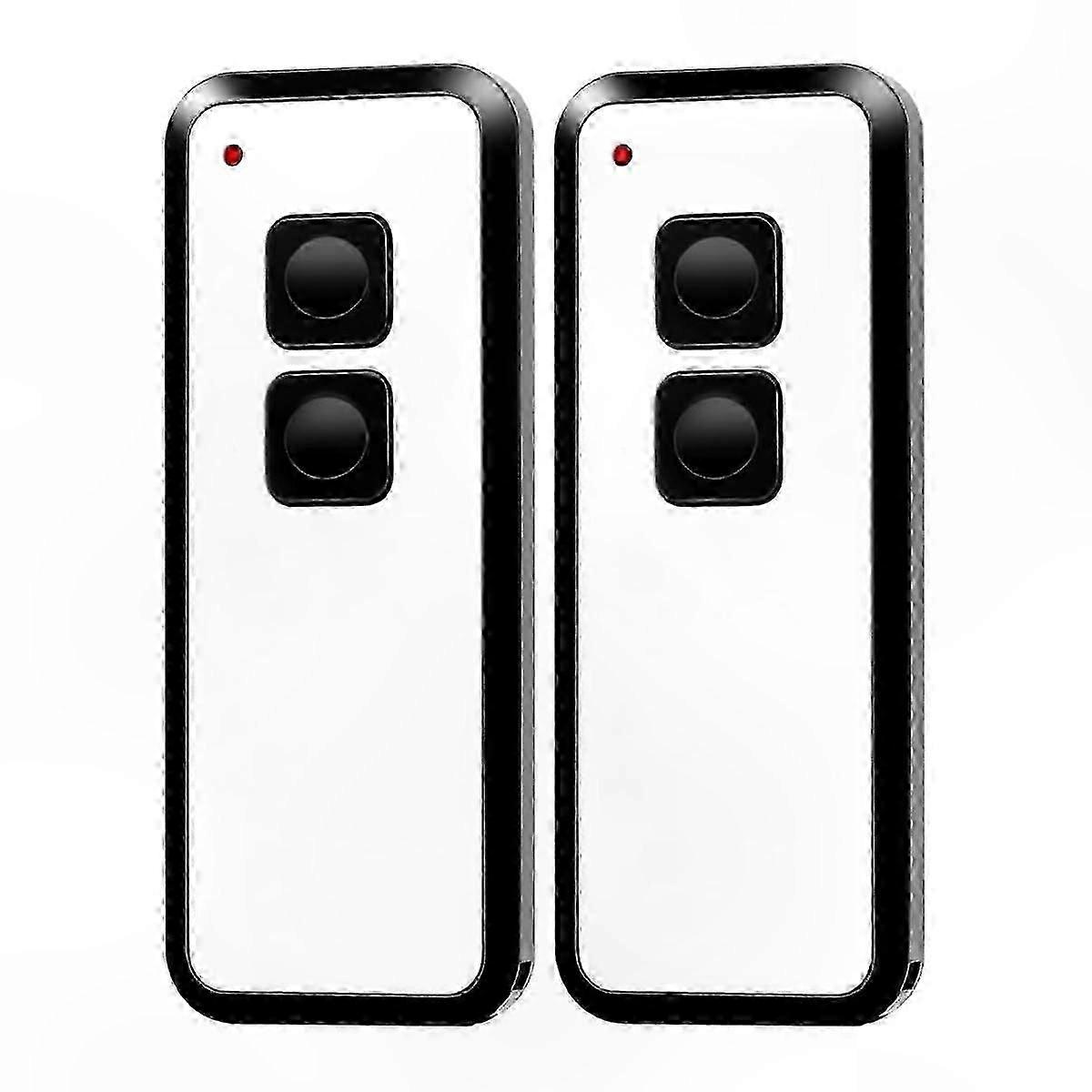 433.92 MHz Wireless Garage Door Remote Control, Compatible with MAX43-2 and MINI Systems, 2-Pack