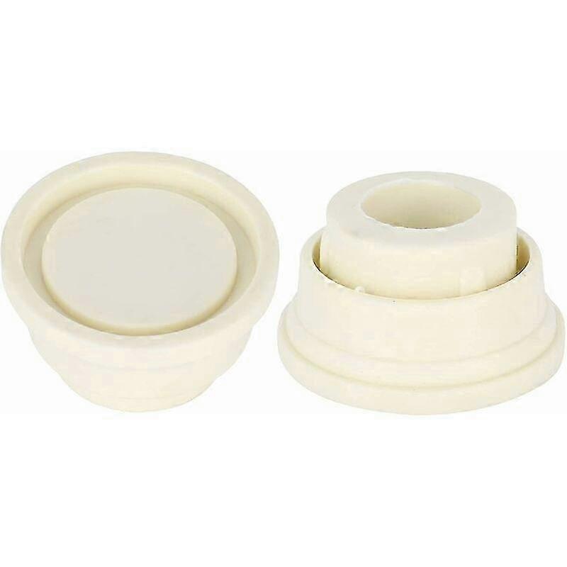 White Rubber Pool Ladder Bumpers - Set of 2 Non-Slip Swimming Pool Ladder Protectors