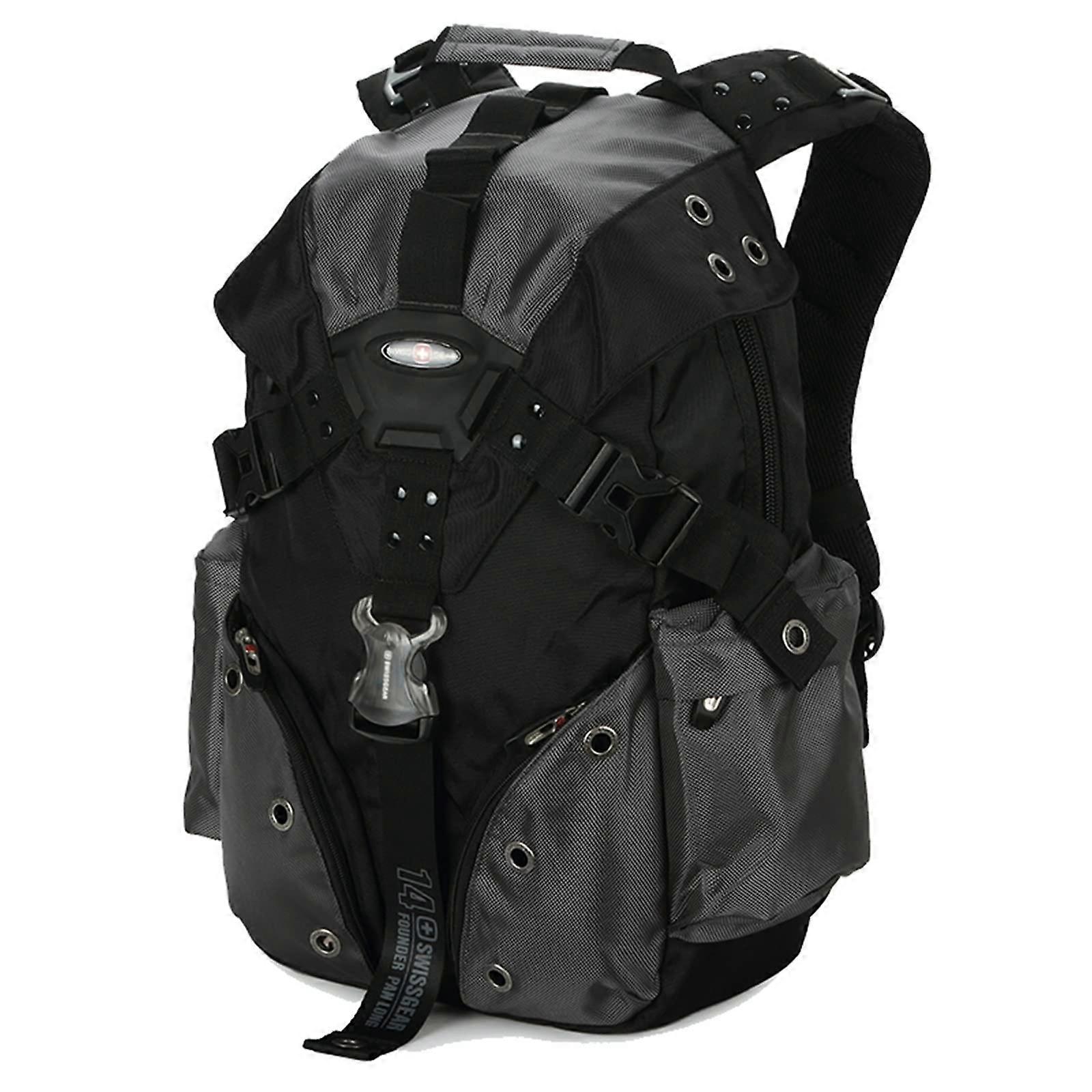 Men's Backpack - Grijs Outdoor Multifunctional Computer Bag with Multiple Compartments and Durable Material