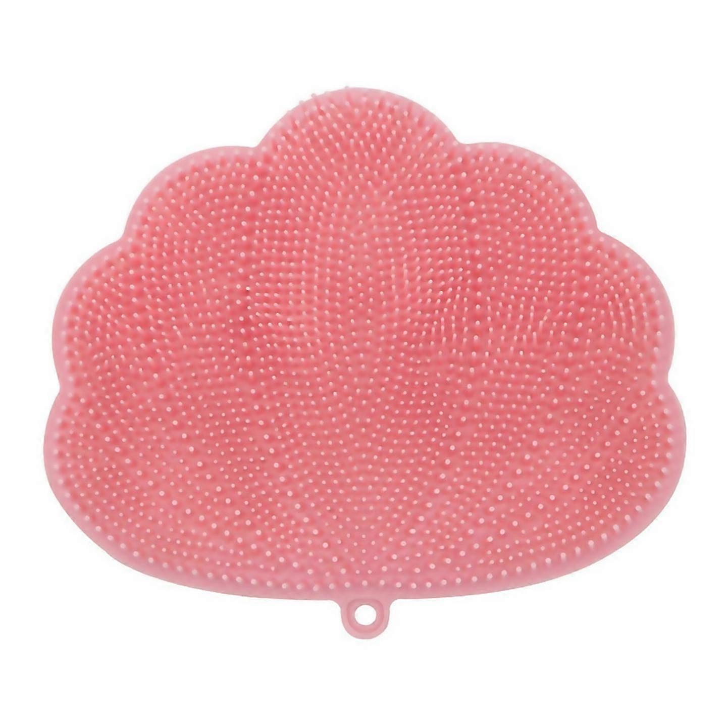 For Wallmounted Handsfree Backfoot Scrubber With Suction Cups Pink