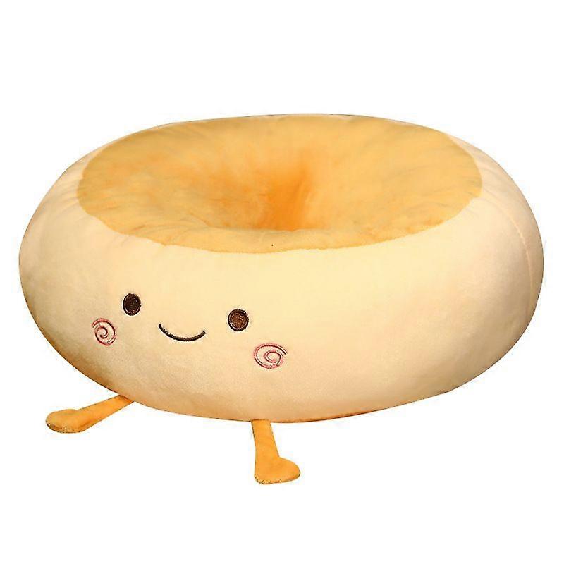 1pc Pack-38x38x14cm-Yellow Cushion Plush Floor Pillow for Bedroom - Decorative Cushion for Bedroom, Sofa, Chair