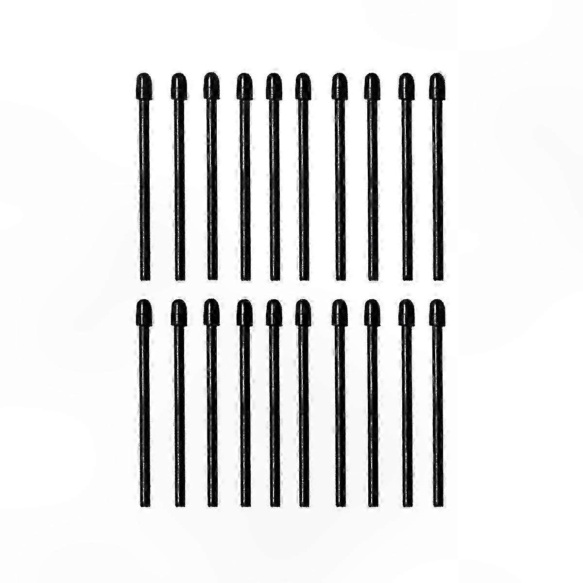 Soft Replacement Nibs for Digital Stylus Pen, 20-Pack Black Marker Tips