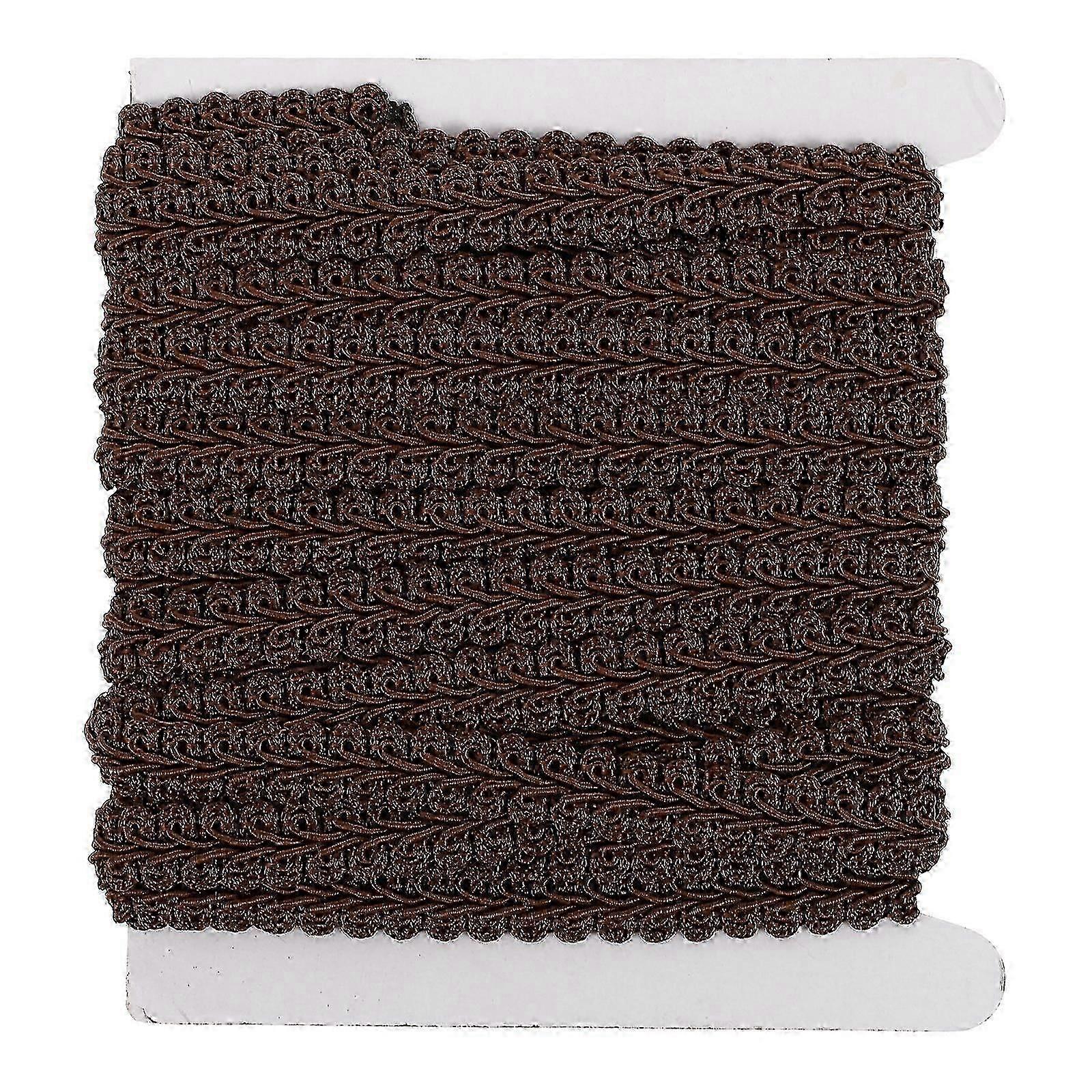 1 Roll Decorative Curtain Trim Ribbon - Polyester Braided Edging for DIY Pelmets & Garments