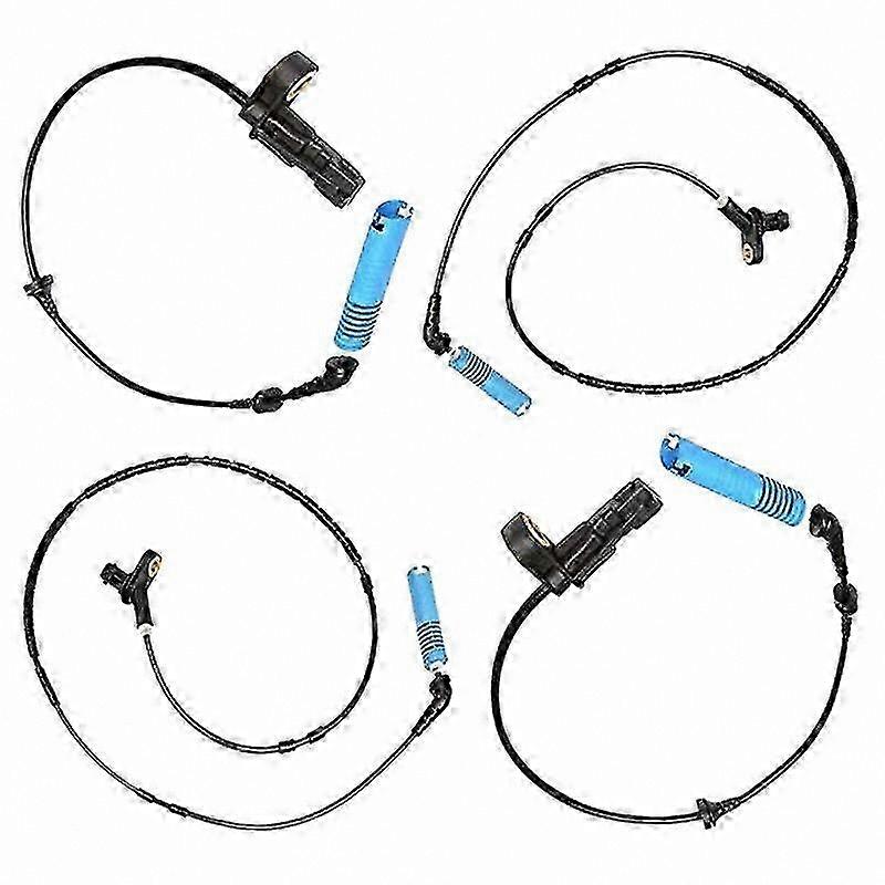 4PCS Wheel Speed Sensors for Front and Rear Car Models E46 316 318 320 330 Z4 E85 E86 Replacement Parts