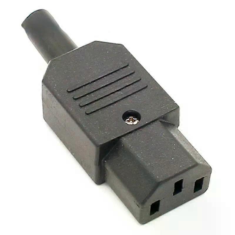 10pcs New Price 10A 250V Black IEC C13 female Plug Rewirable Power Connector 3 pin AC Socket