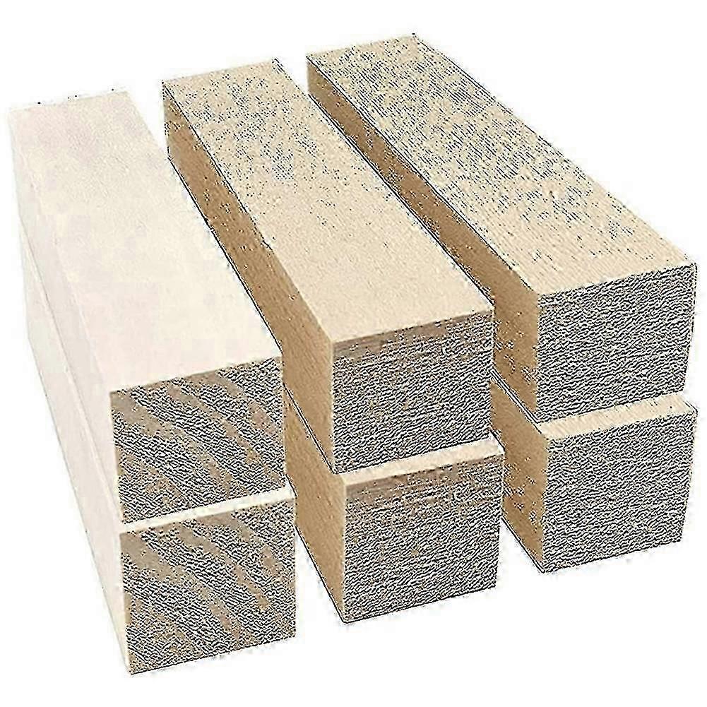 Basswood Carving Blocks 6Pcs DIY Wood Carving Kit for Beginners